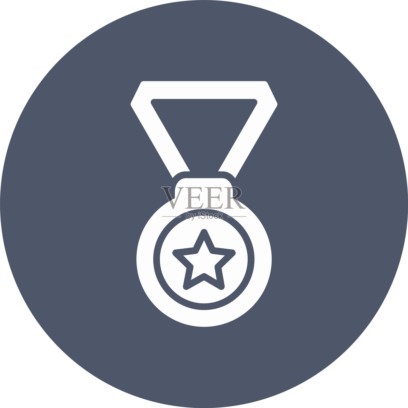 奖牌字形圆圈图标插画图片素材