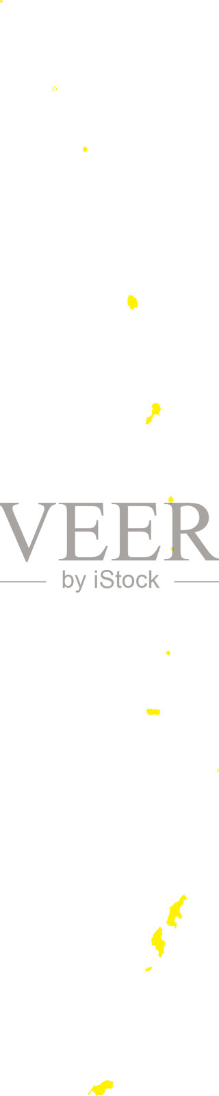 北马里亚纳群岛的黄色CMYK彩色地图插画图片素材