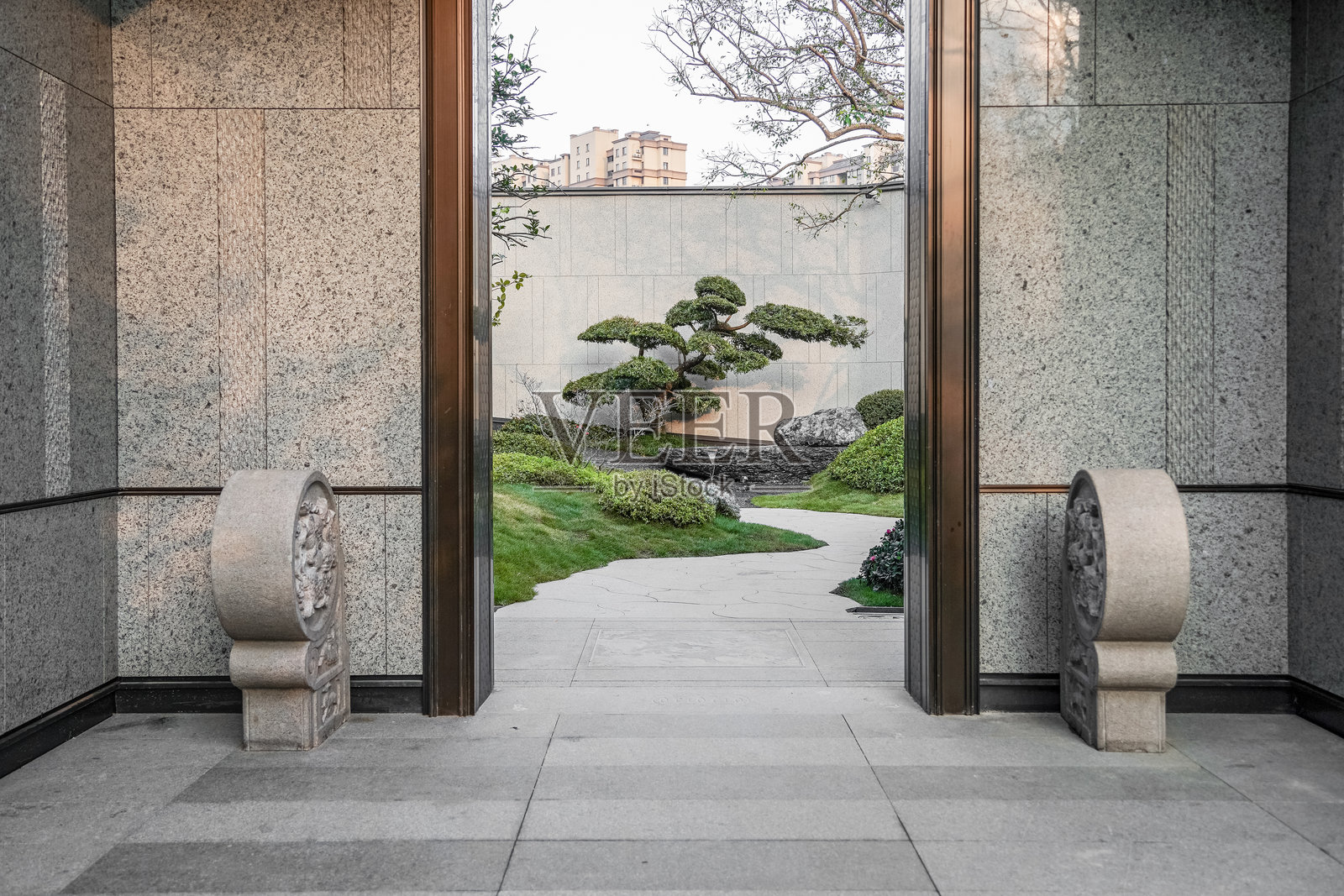 花园门洞通道照片摄影图片