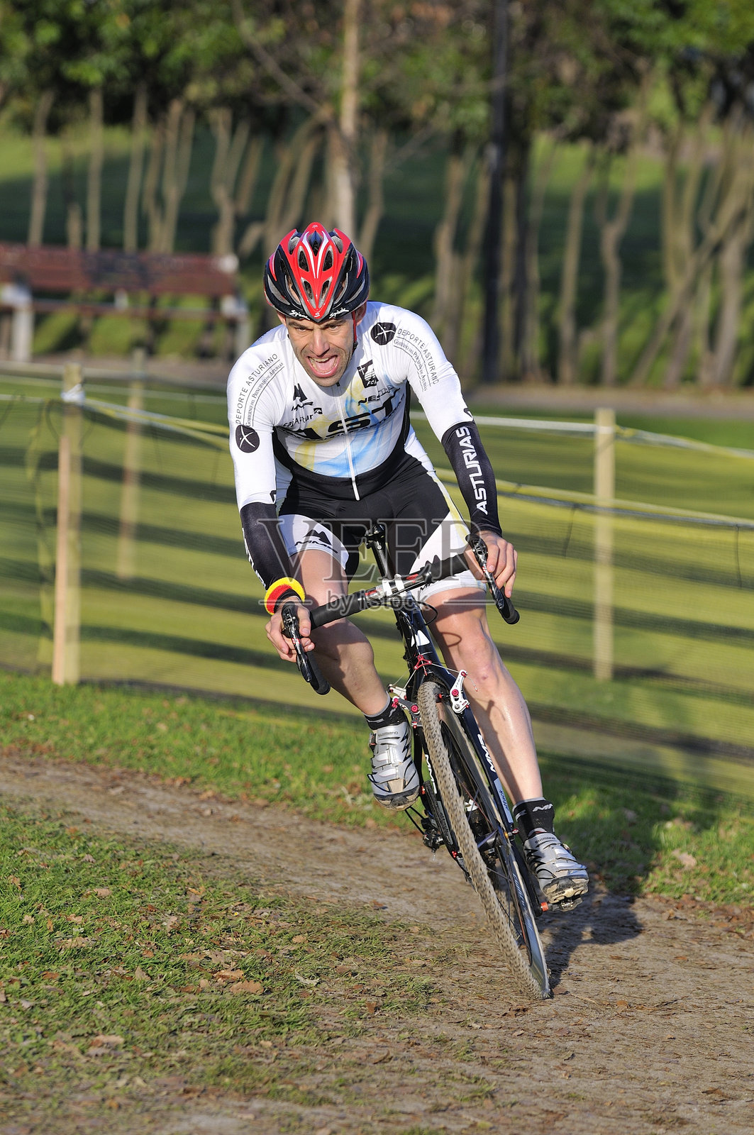 西班牙自行车锦标赛。照片摄影图片