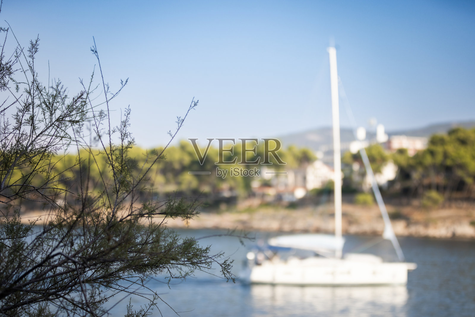 亚得里亚海上的帆船照片摄影图片