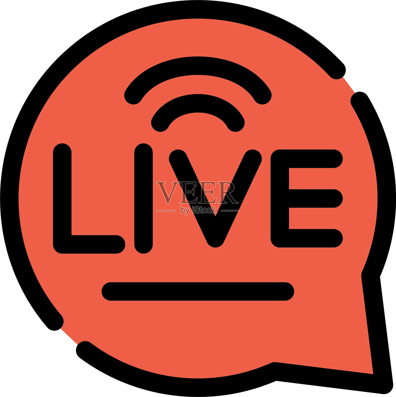 实时聊天图标插画图片素材