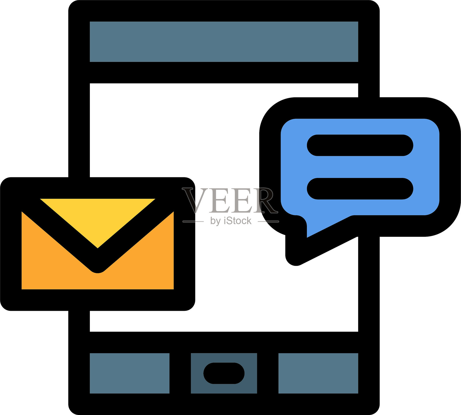 移动营销图标插画图片素材