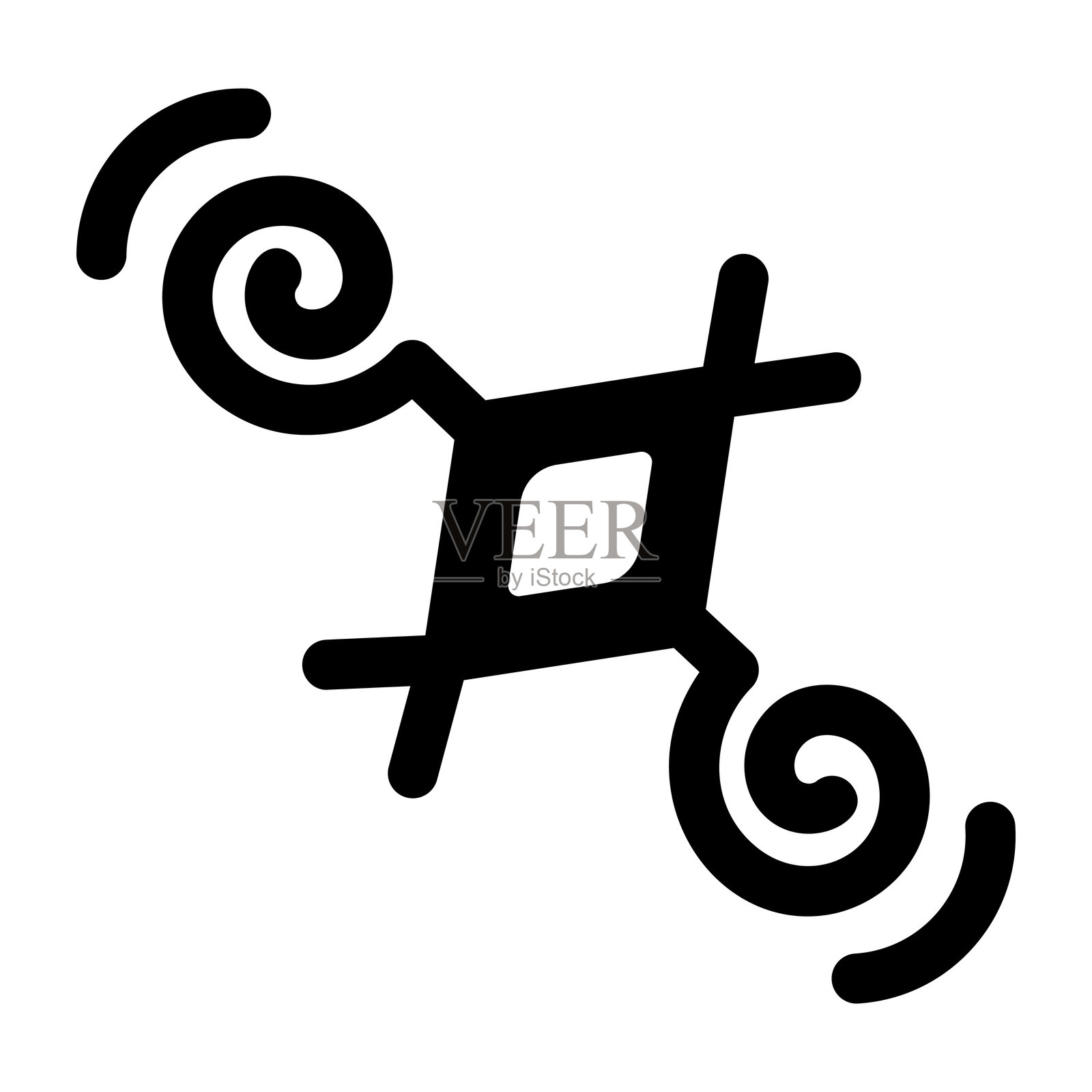 螺旋的迹象插画图片素材