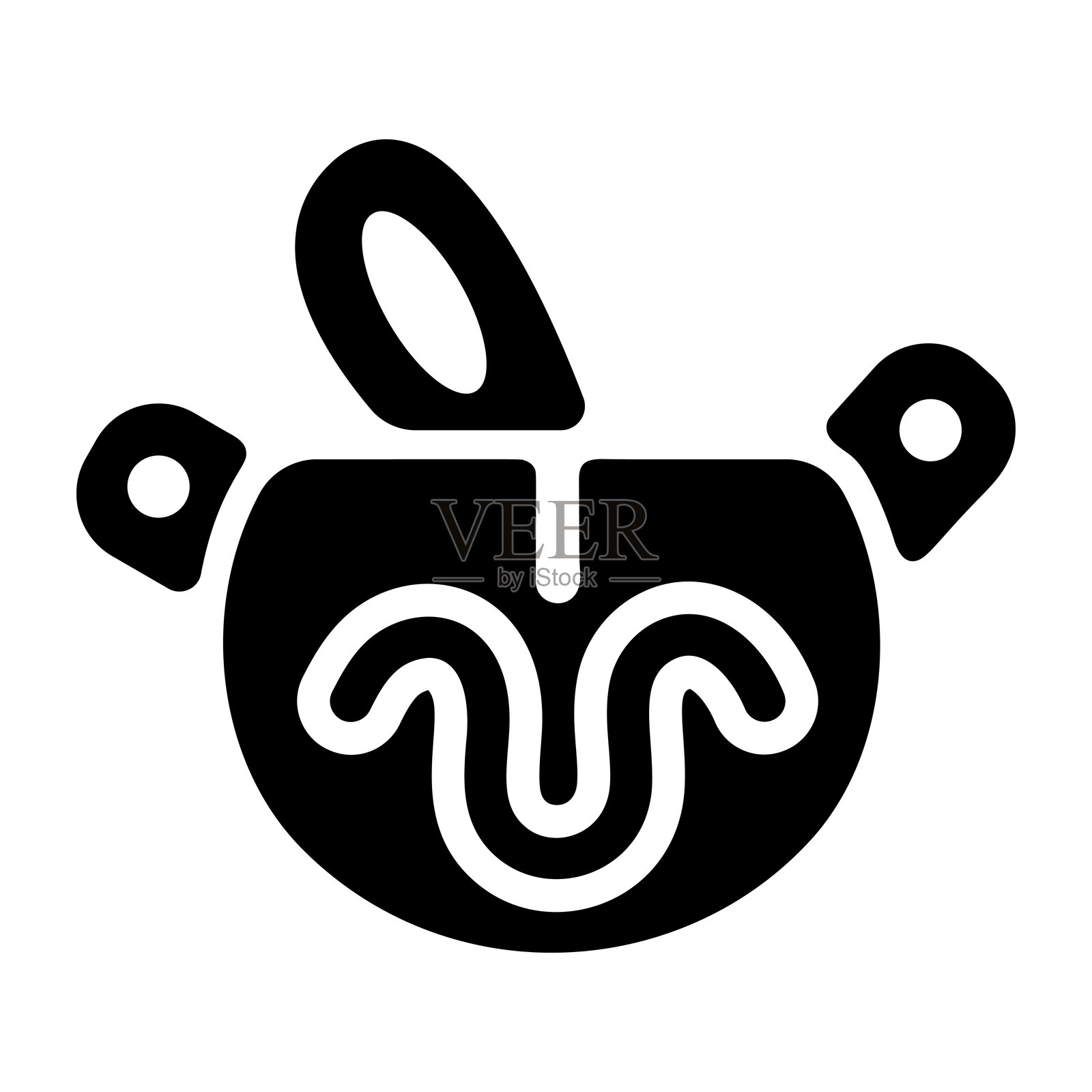 岩石雕刻标志插画图片素材