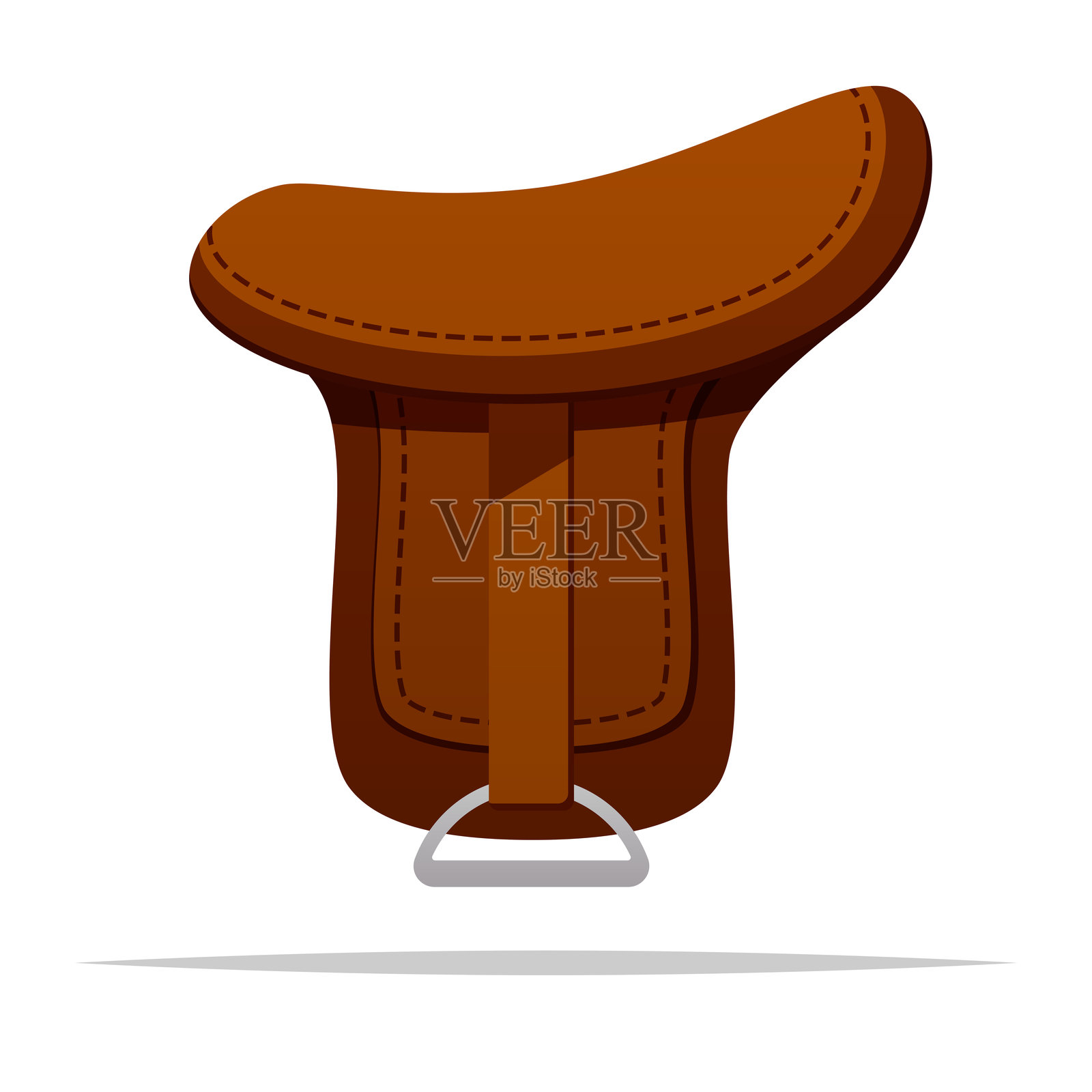 卡通马鞍矢量孤立插图插画图片素材