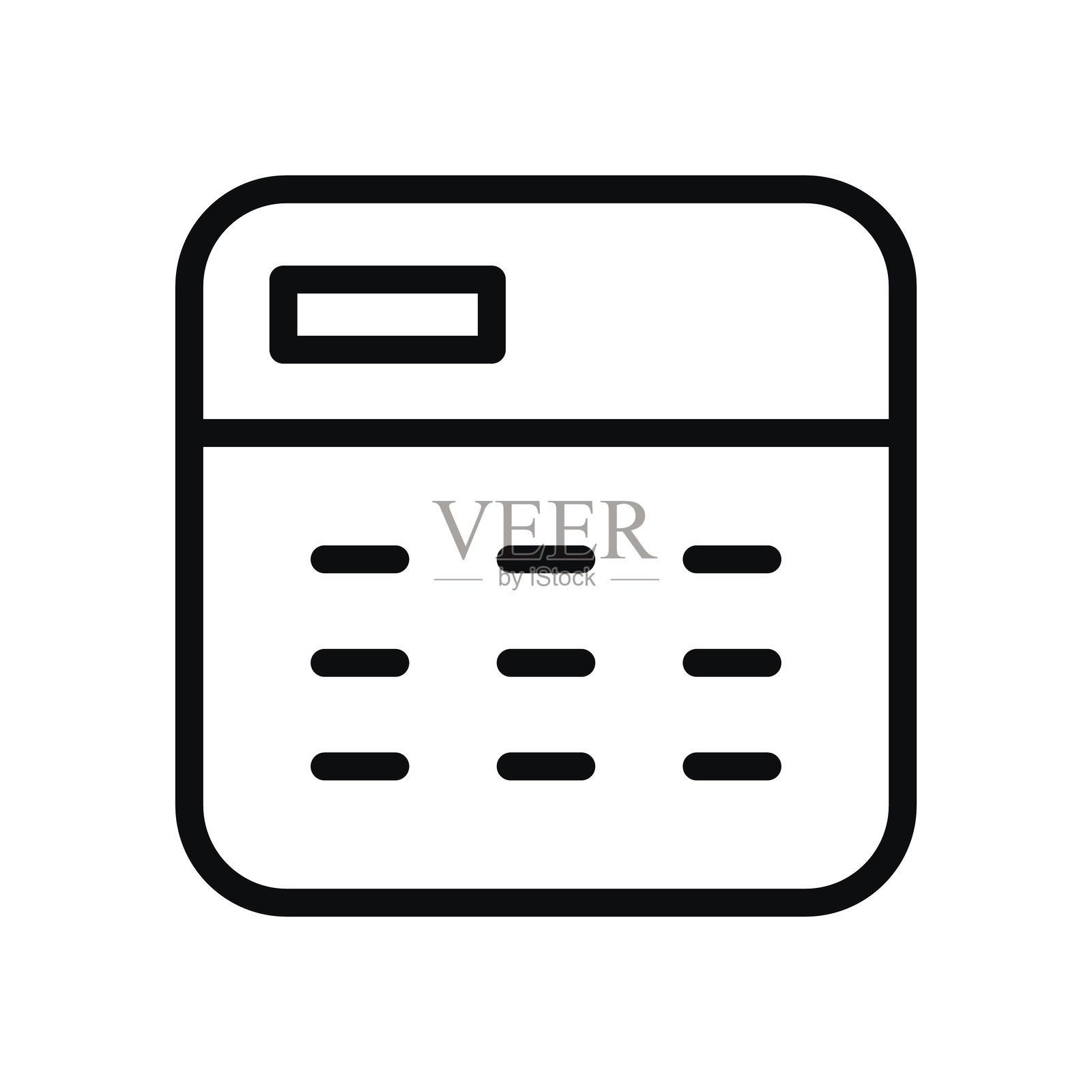 平面日历图标。墙上的日历。矢量插图。2插画图片素材