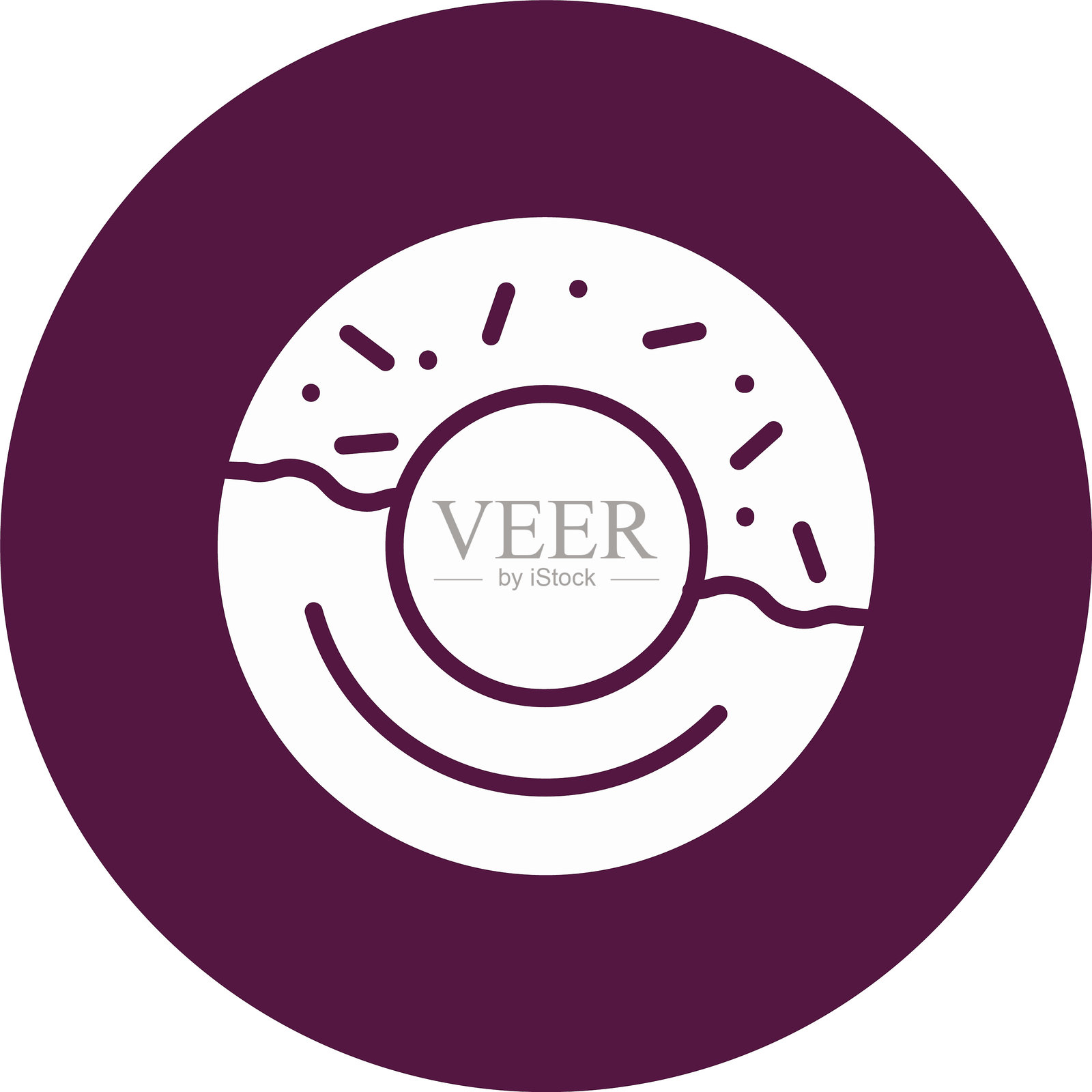 甜甜圈图标插画图片素材