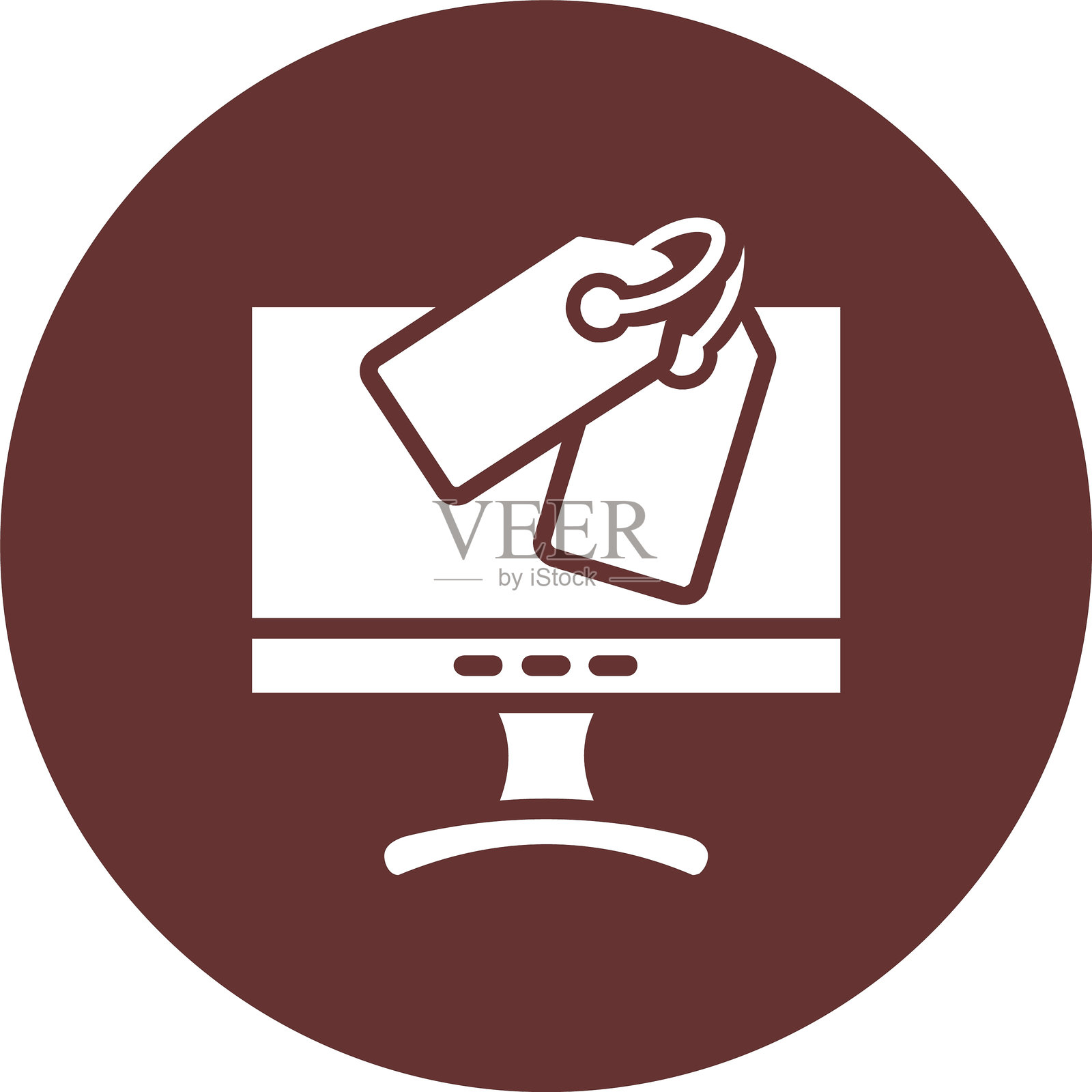 标记字形圆圈图标插画图片素材