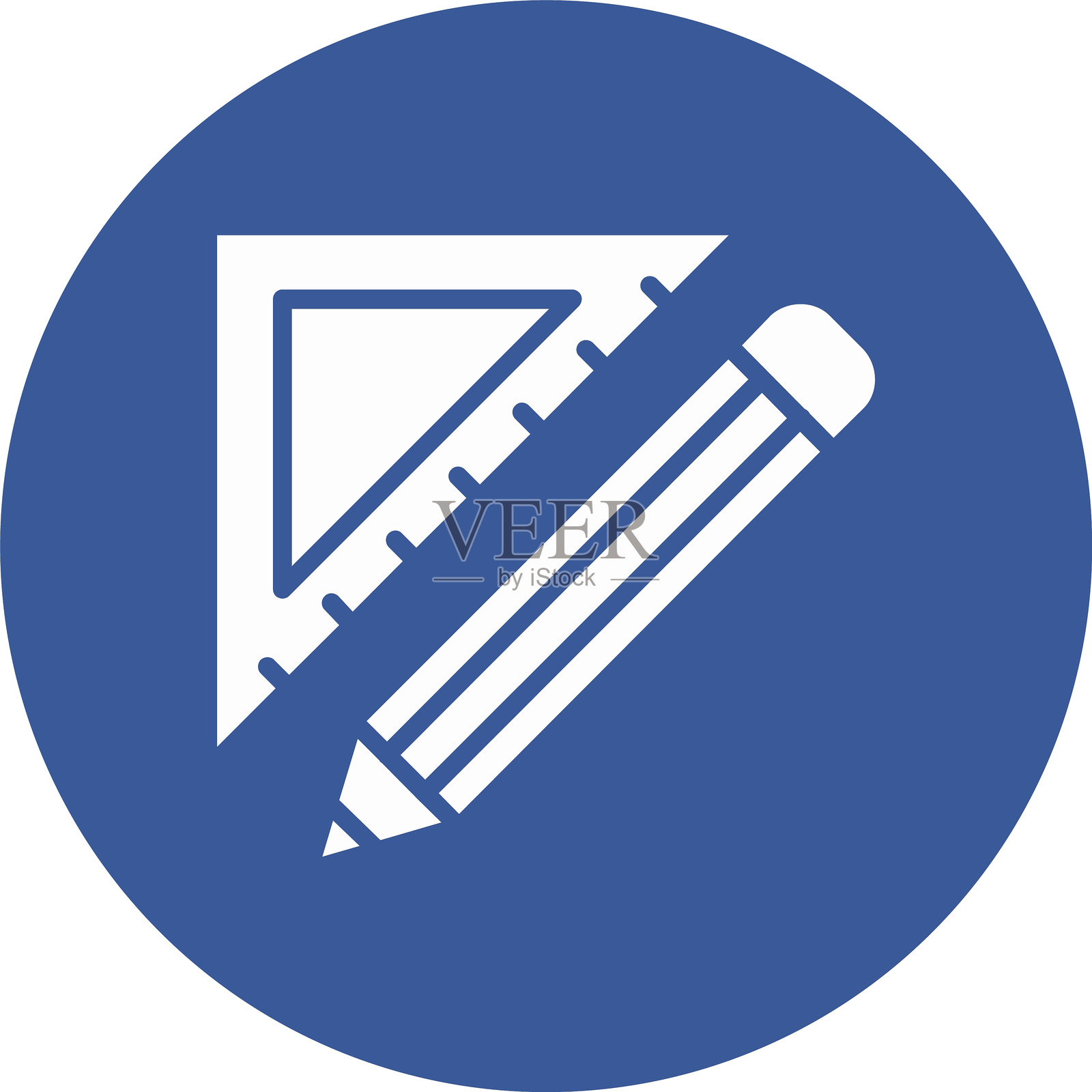 量角器字形圆圈图标插画图片素材