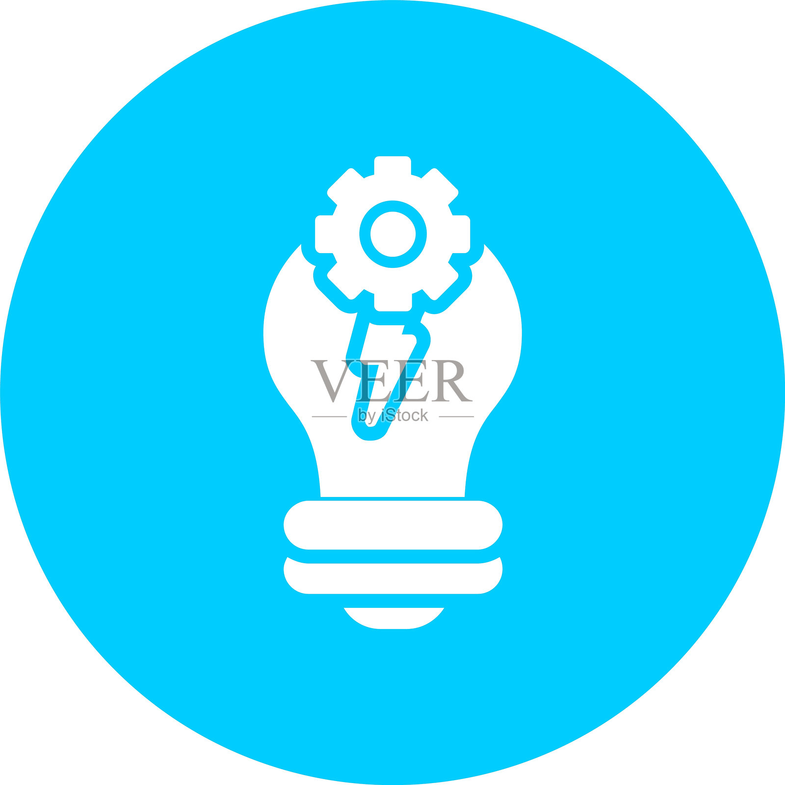 灵感字形圆圈图标插画图片素材