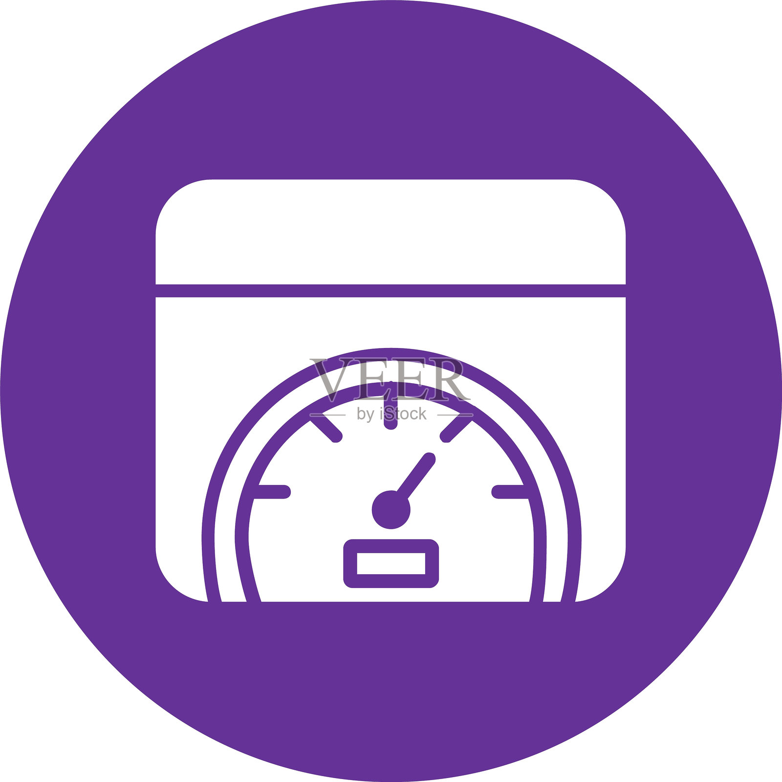 速度计字形圆形图标插画图片素材