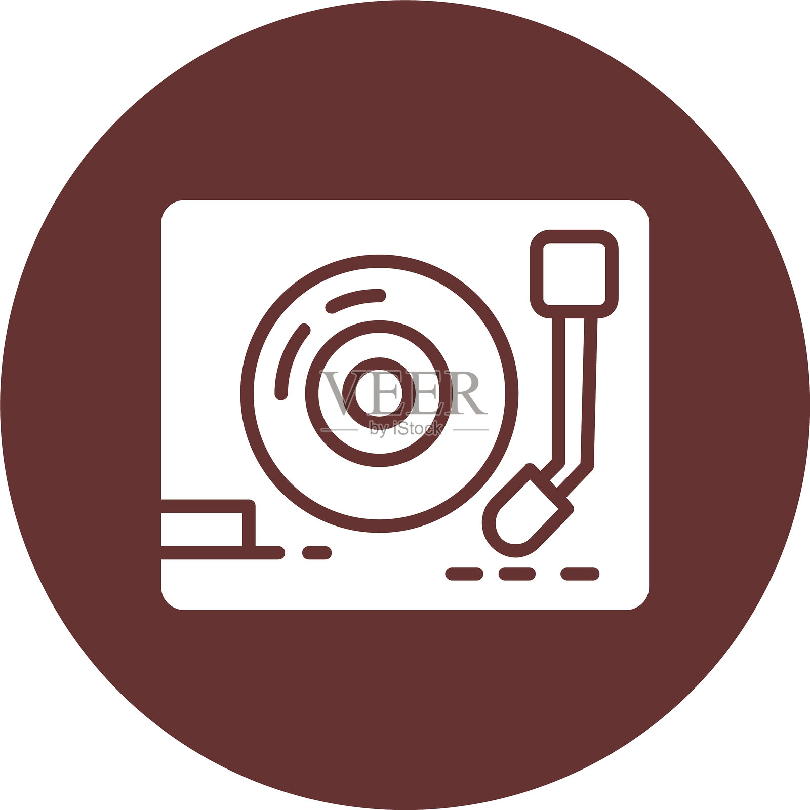 转盘字形圆圈图标插画图片素材