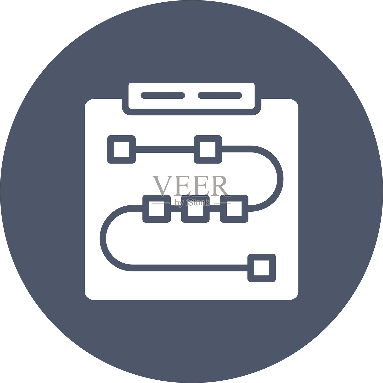 记事本字形圆圈图标插画图片素材