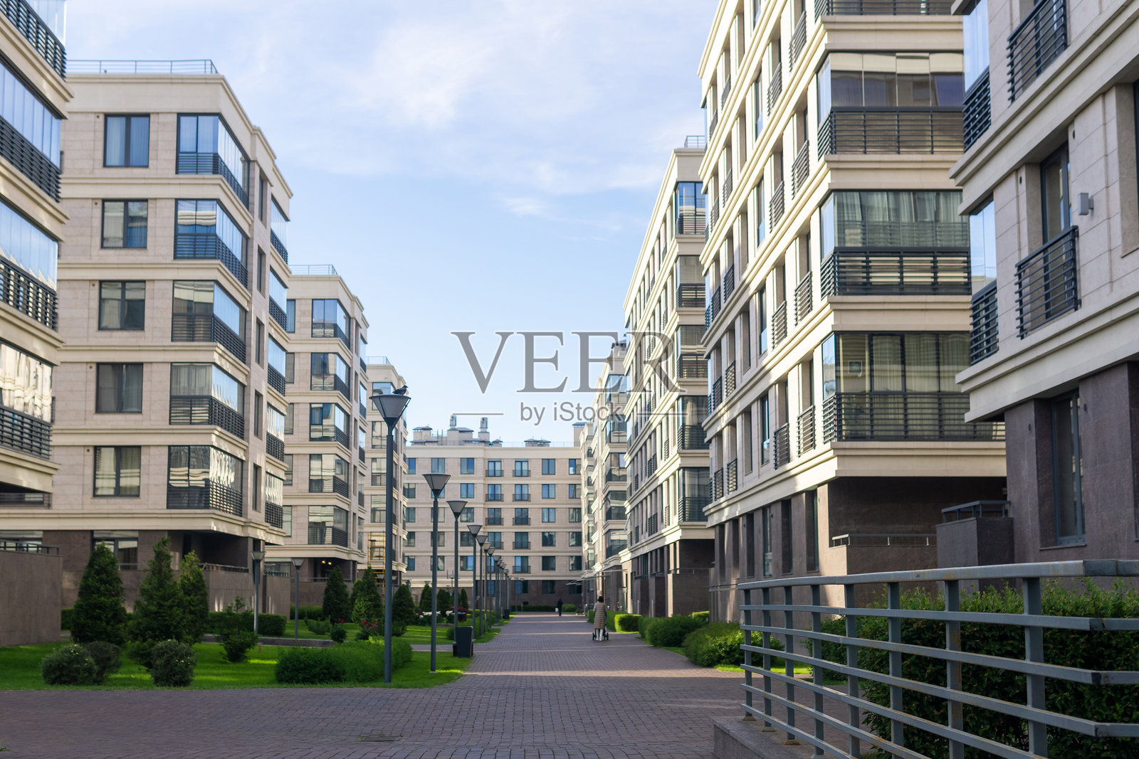 四合院是一座现代化的住宅建筑群照片摄影图片