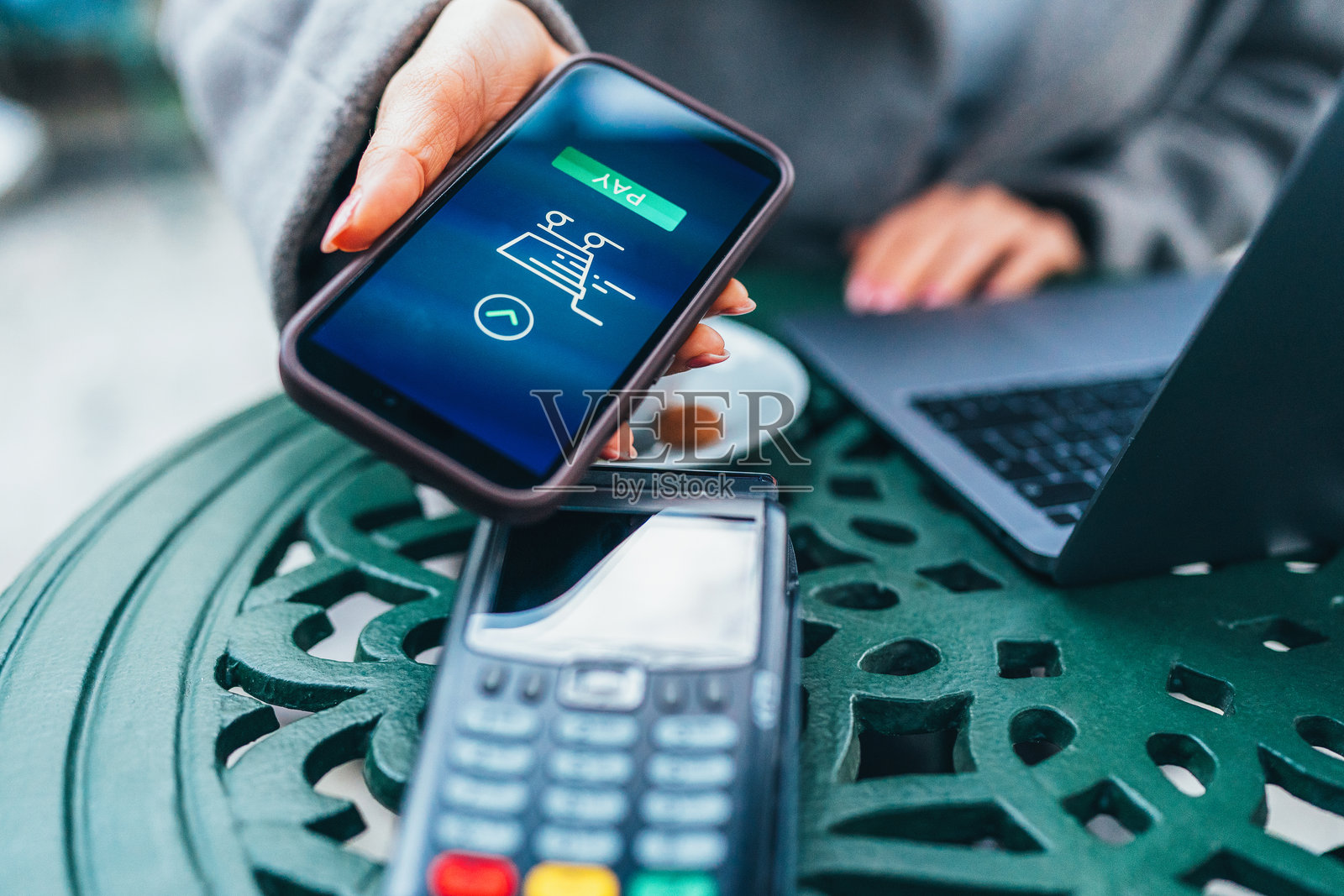 非接触式支付照片摄影图片