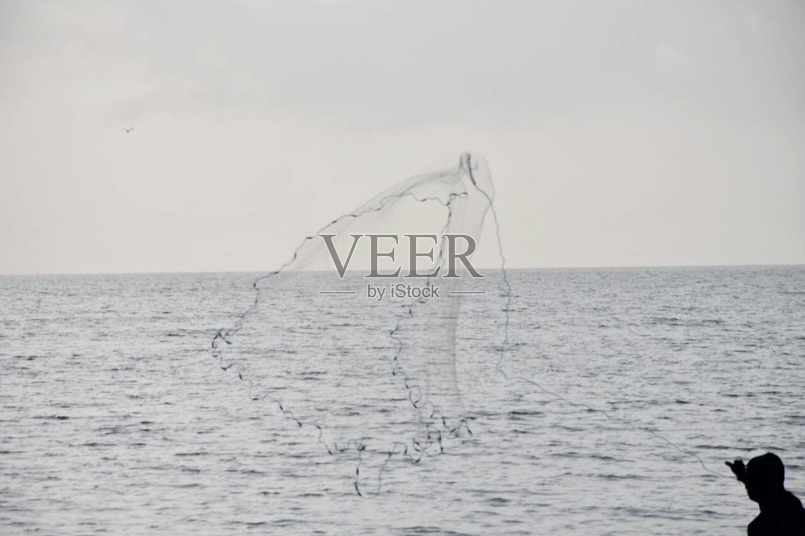 抛渔网照片摄影图片