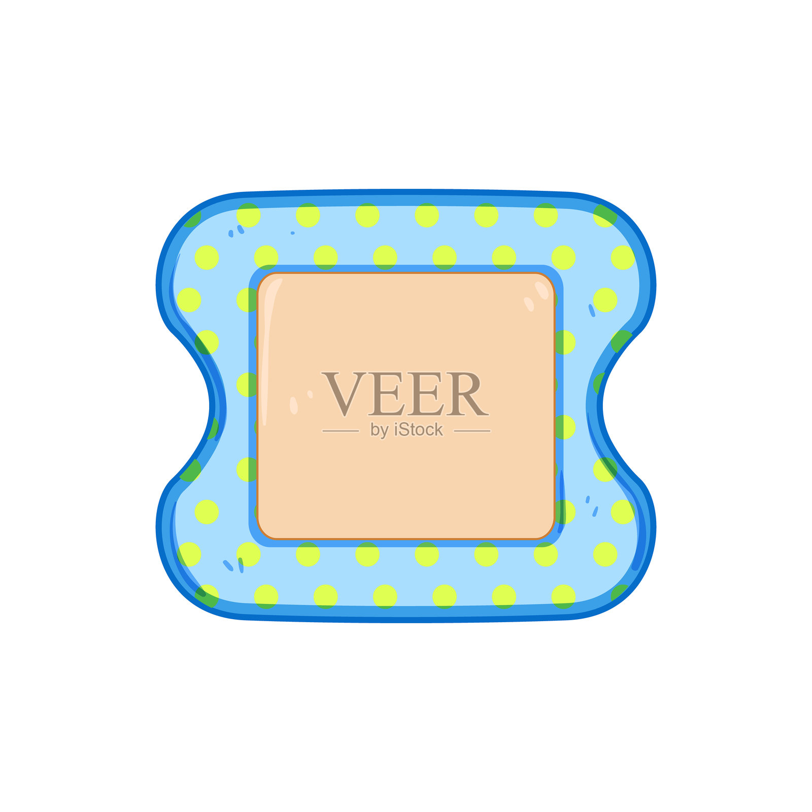 伤口儿童石膏卡通矢量插图插画图片素材