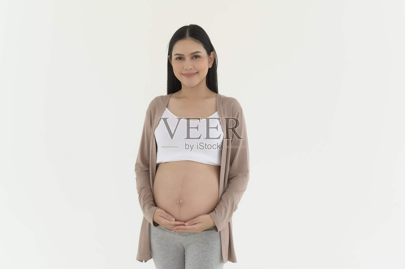 美丽孕妇肖像孕妇概念照片摄影图片