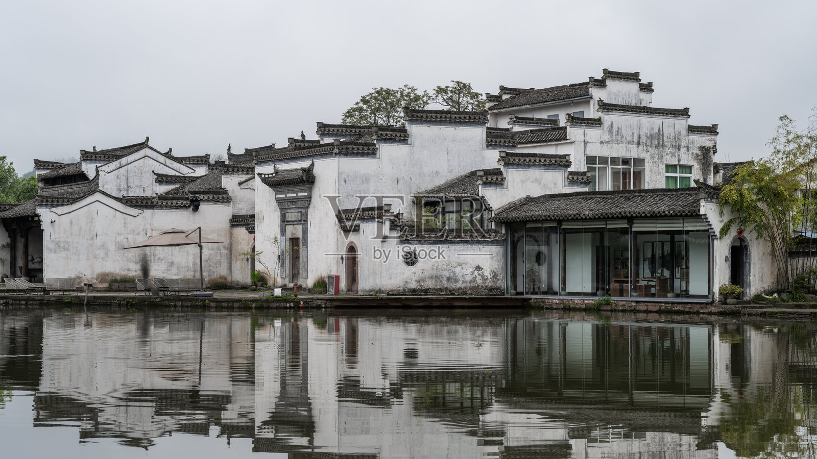 中国安徽歙县城坎古村照片摄影图片