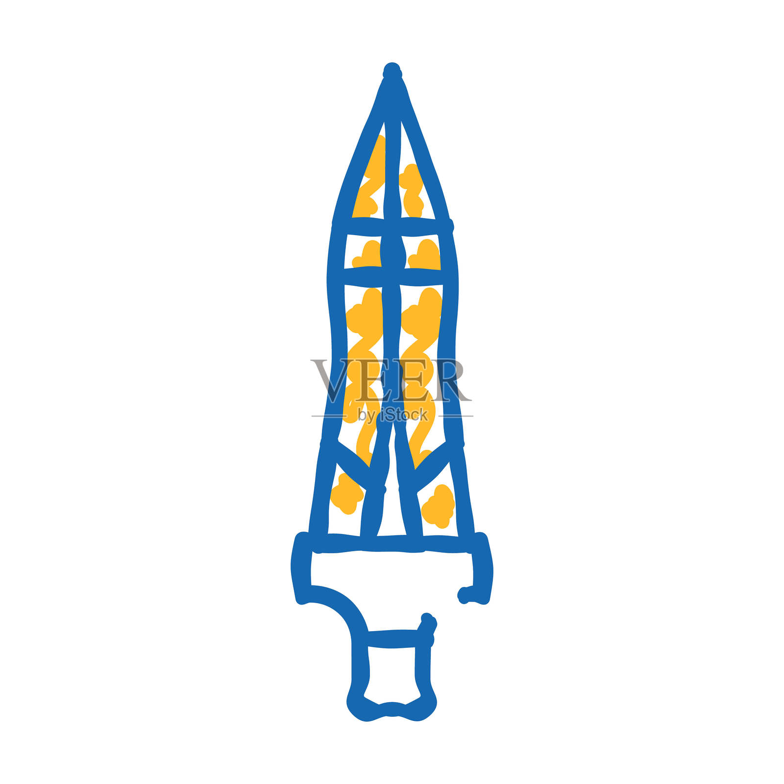 长矛的longinus图标涂鸦插图插画图片素材