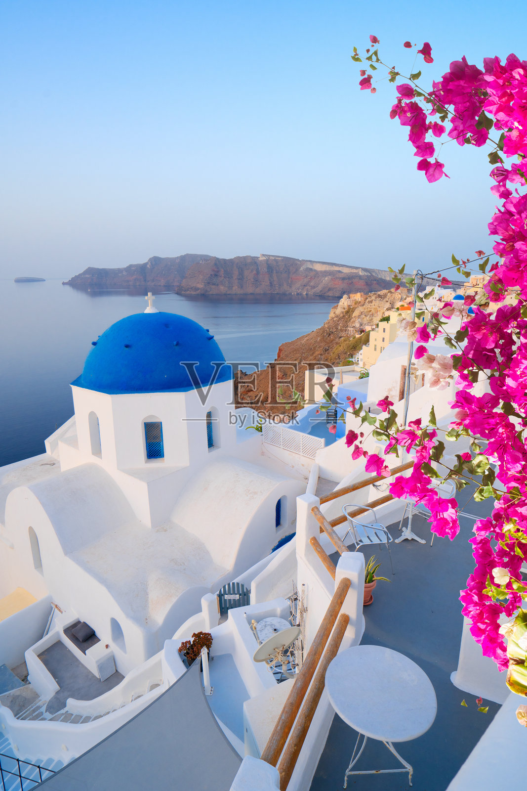 伊亚，传统的希腊村庄照片摄影图片