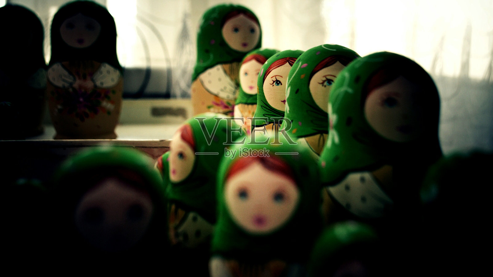 俄罗斯娃娃特写照片摄影图片