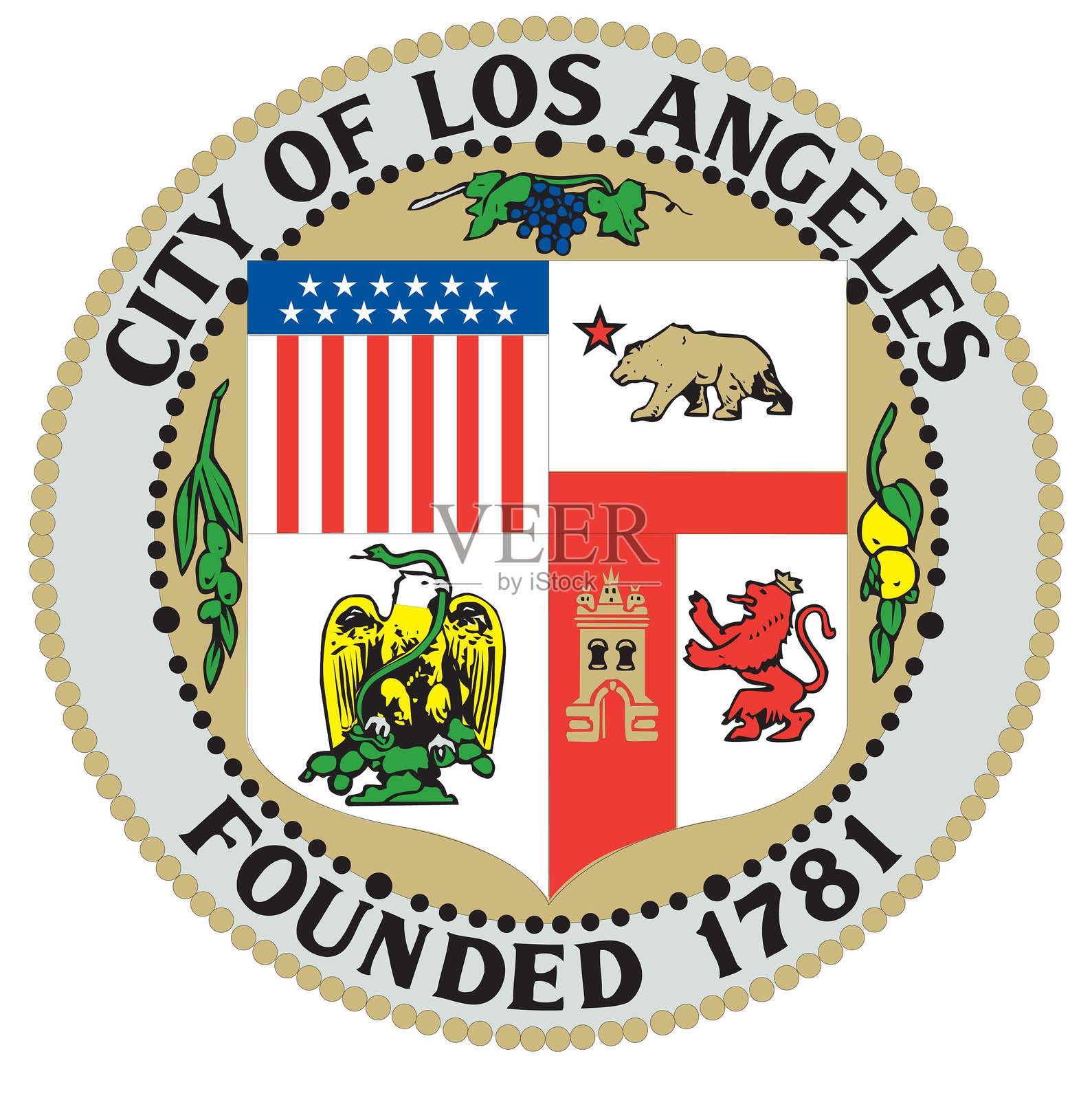 会徽是美国洛杉矶市的标志