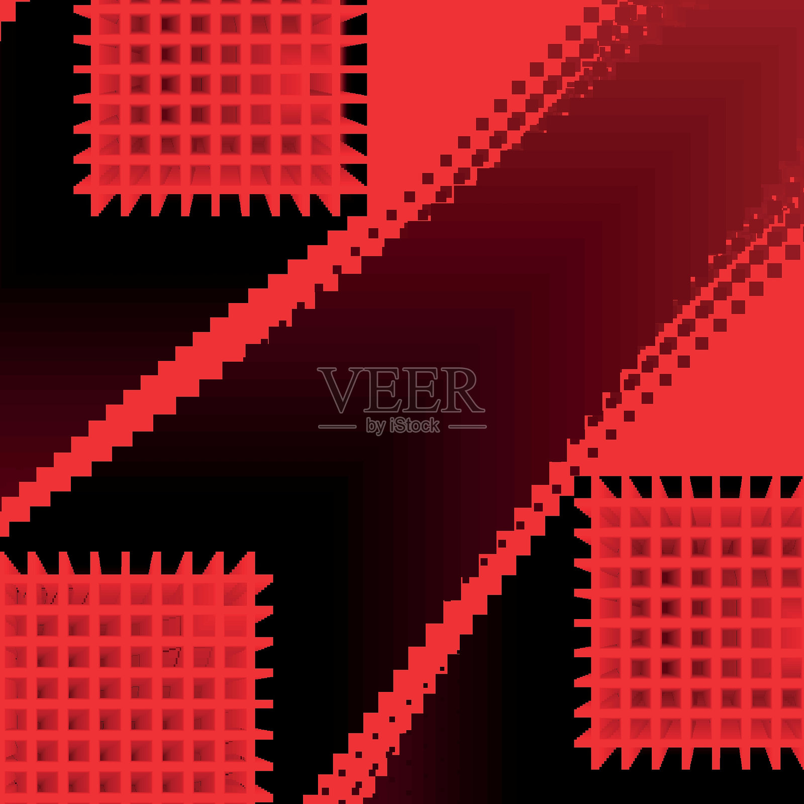 现代背景模板与黑色和渐变红色，抽象的插图，完美的设计为您的业务插画图片素材