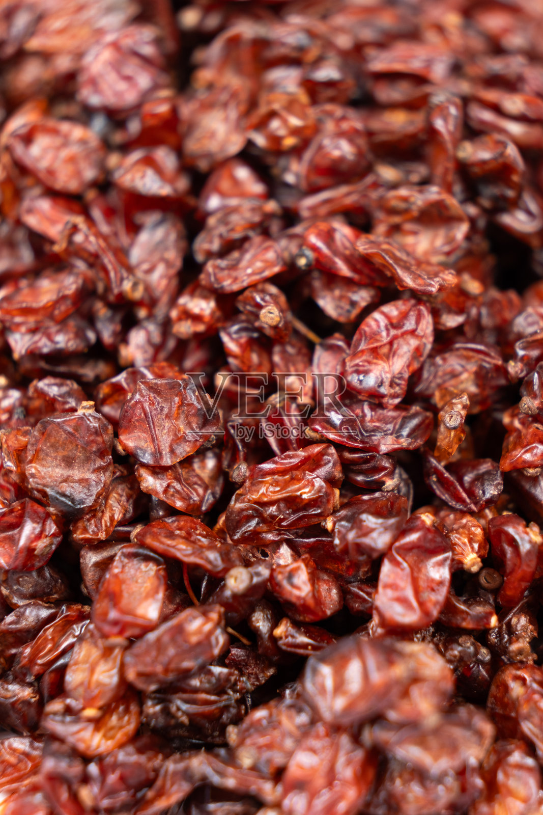 微距干红巴巴利香料特写。照片摄影图片