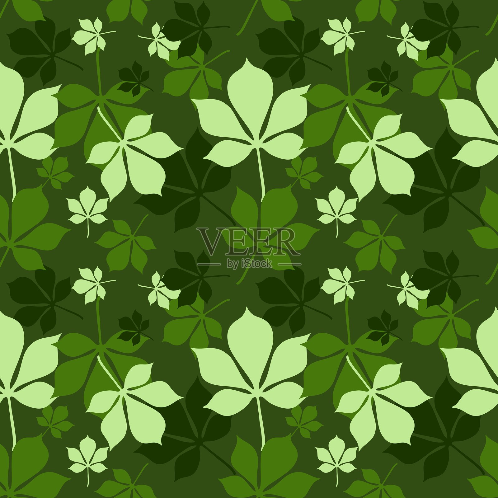 无缝夏季印花栗子图案织物和纺织品插画图片素材