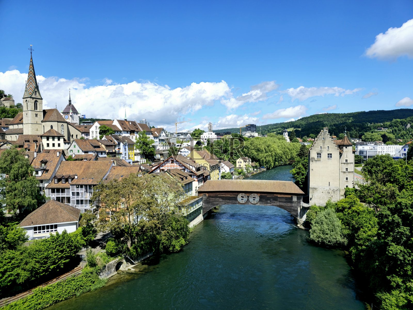 巴登(瑞士)全景照片摄影图片