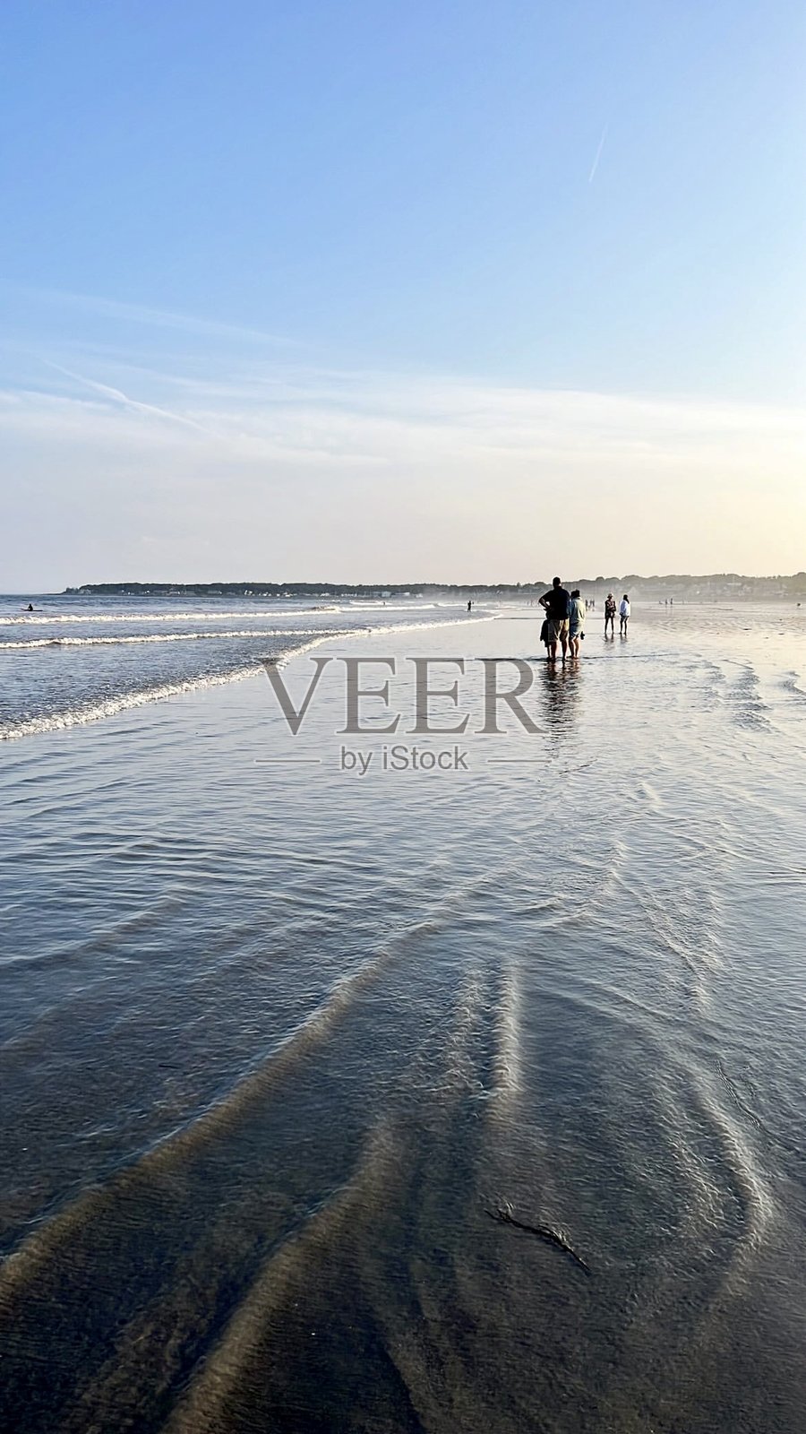 海岸线上的黄金时刻照片摄影图片