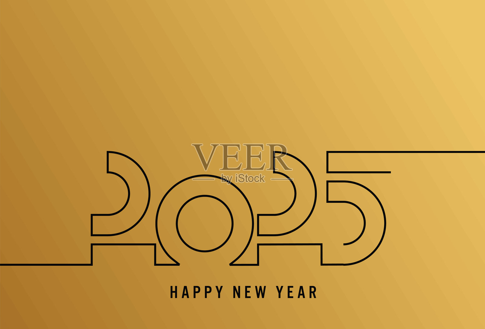 2025年新年快乐股票插画插画图片素材