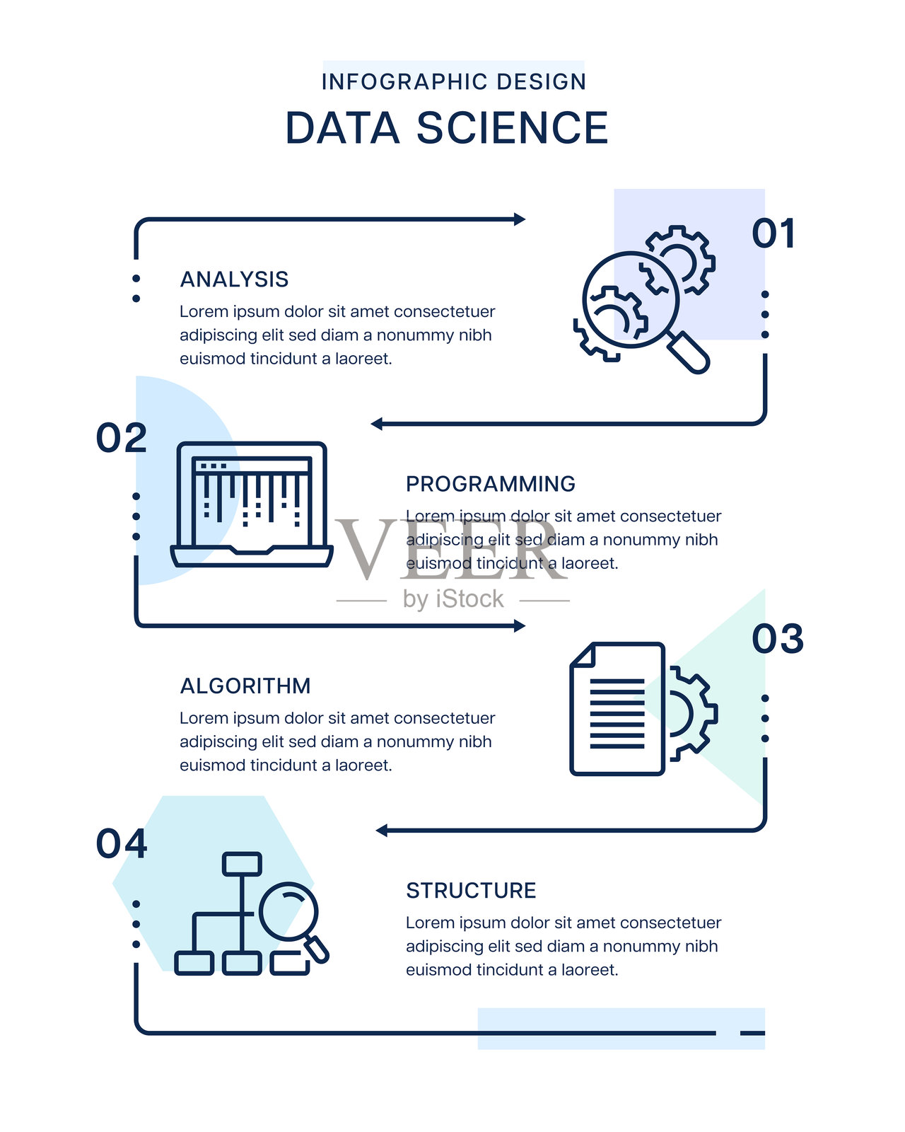 数据工程信息图表设计插画图片素材