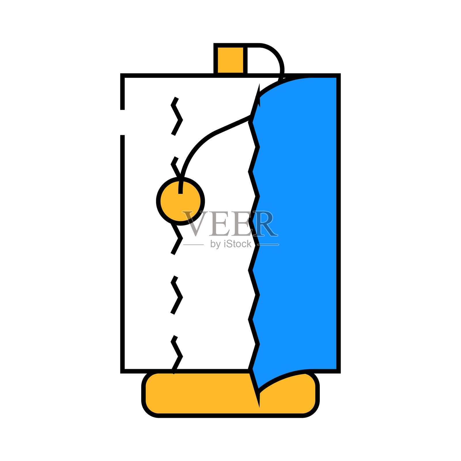 厨房餐巾图标彩色插图插画图片素材