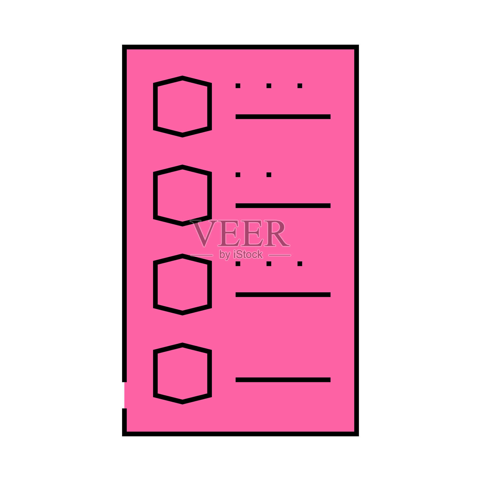 过敏试验图标彩色说明插画图片素材