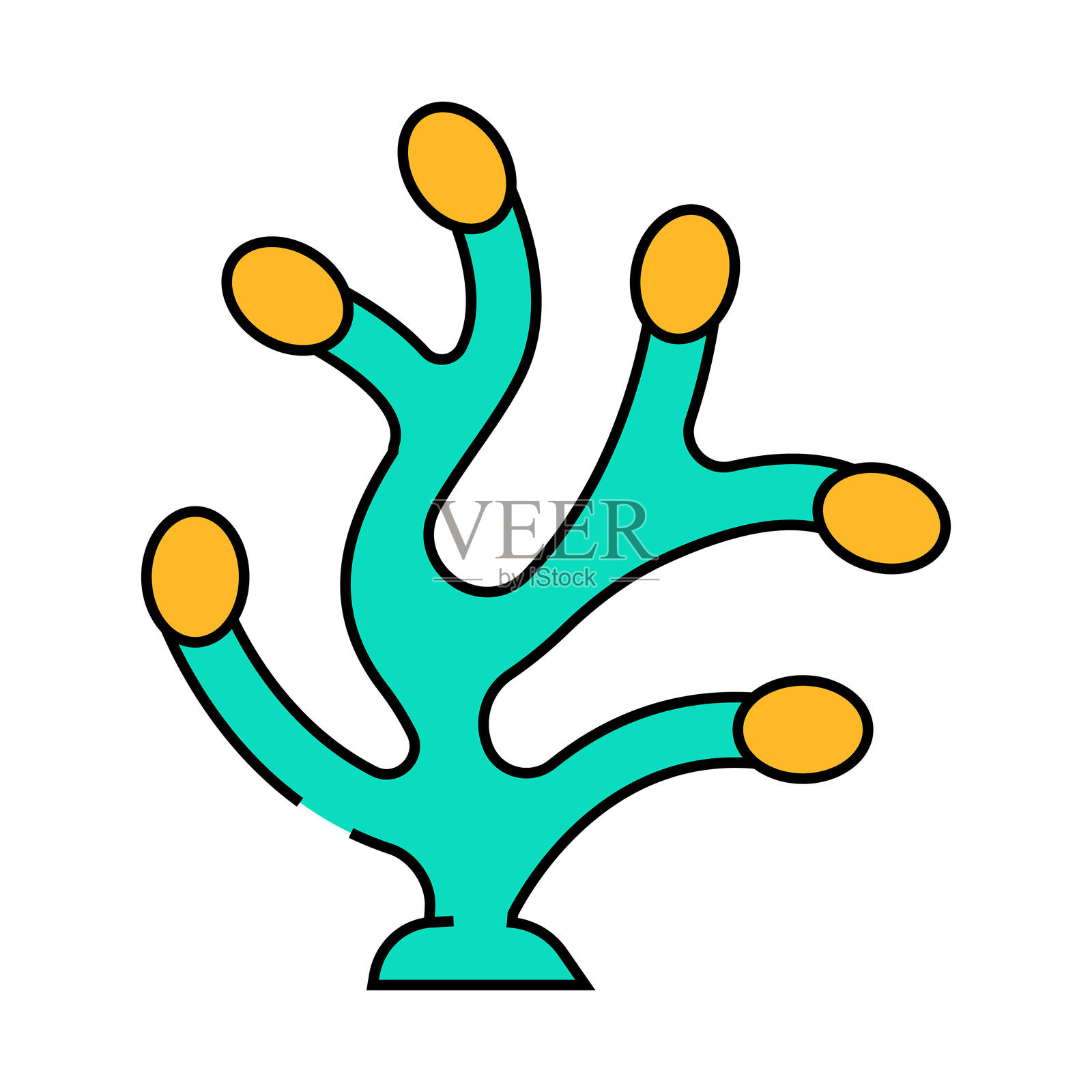 海带图标彩色插图插画图片素材