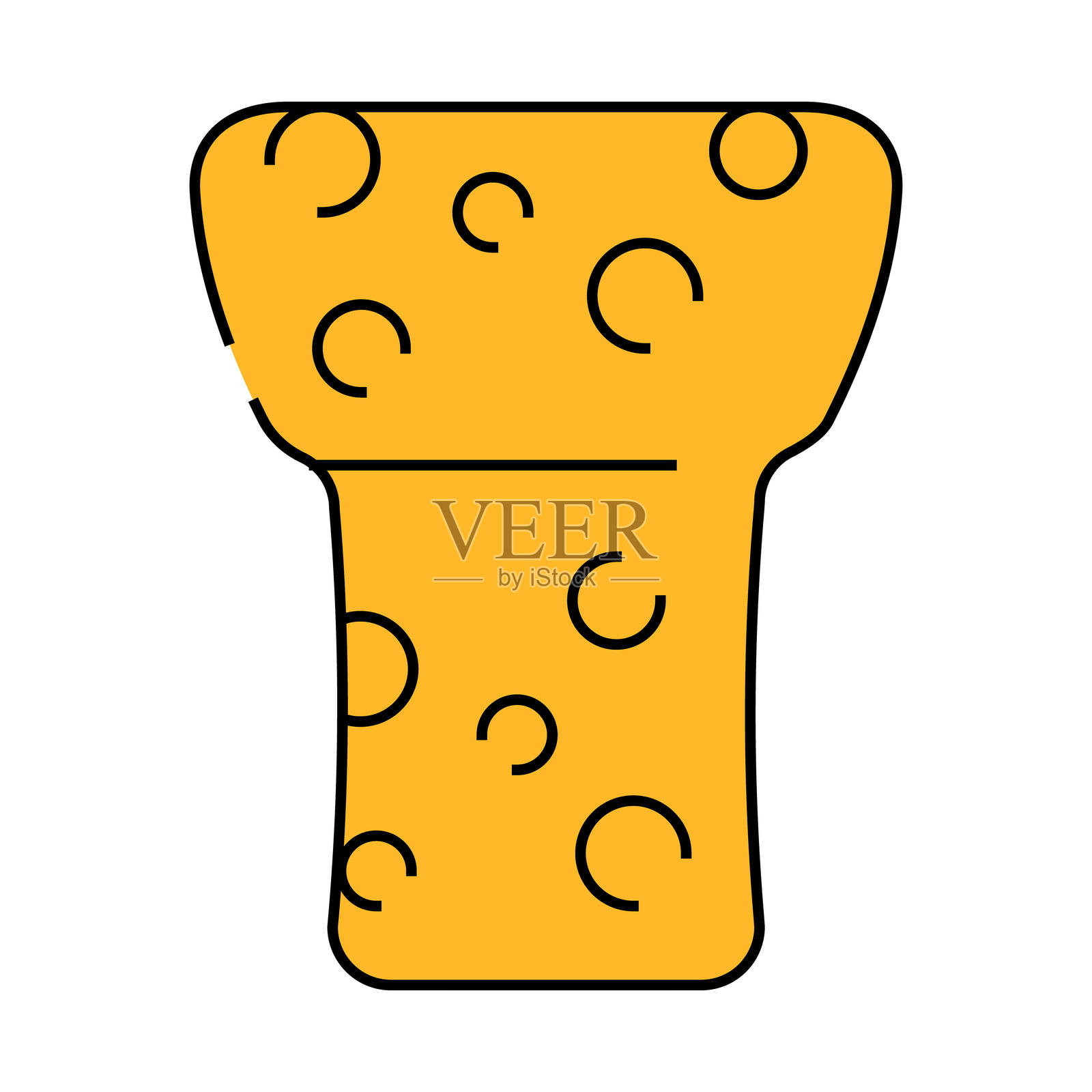 瓶塞图标彩色插图插画图片素材