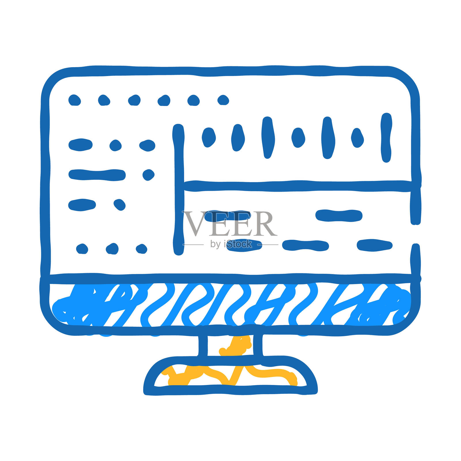 软音频处理图标涂鸦插图插画图片素材