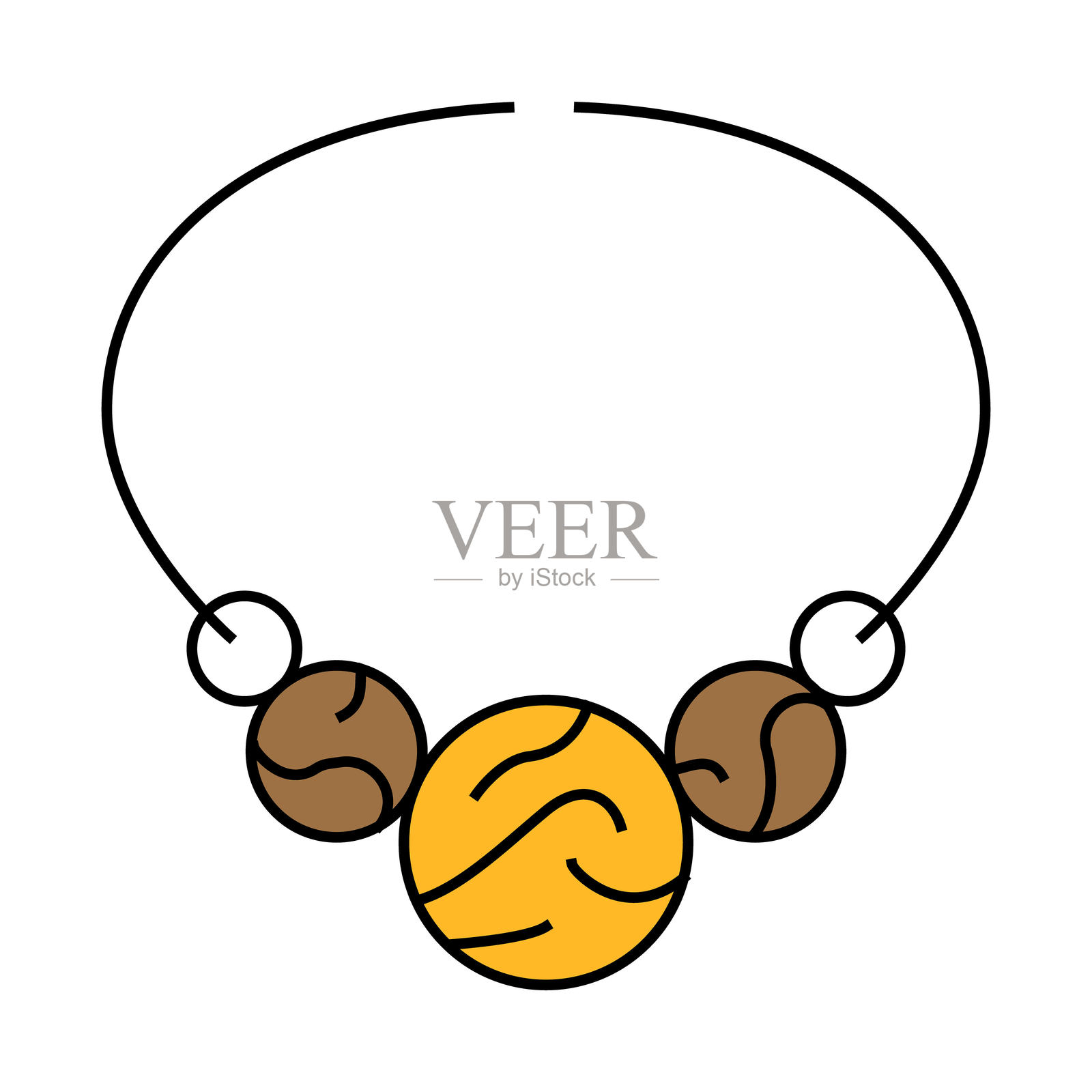 木材装饰图标彩色插图插画图片素材