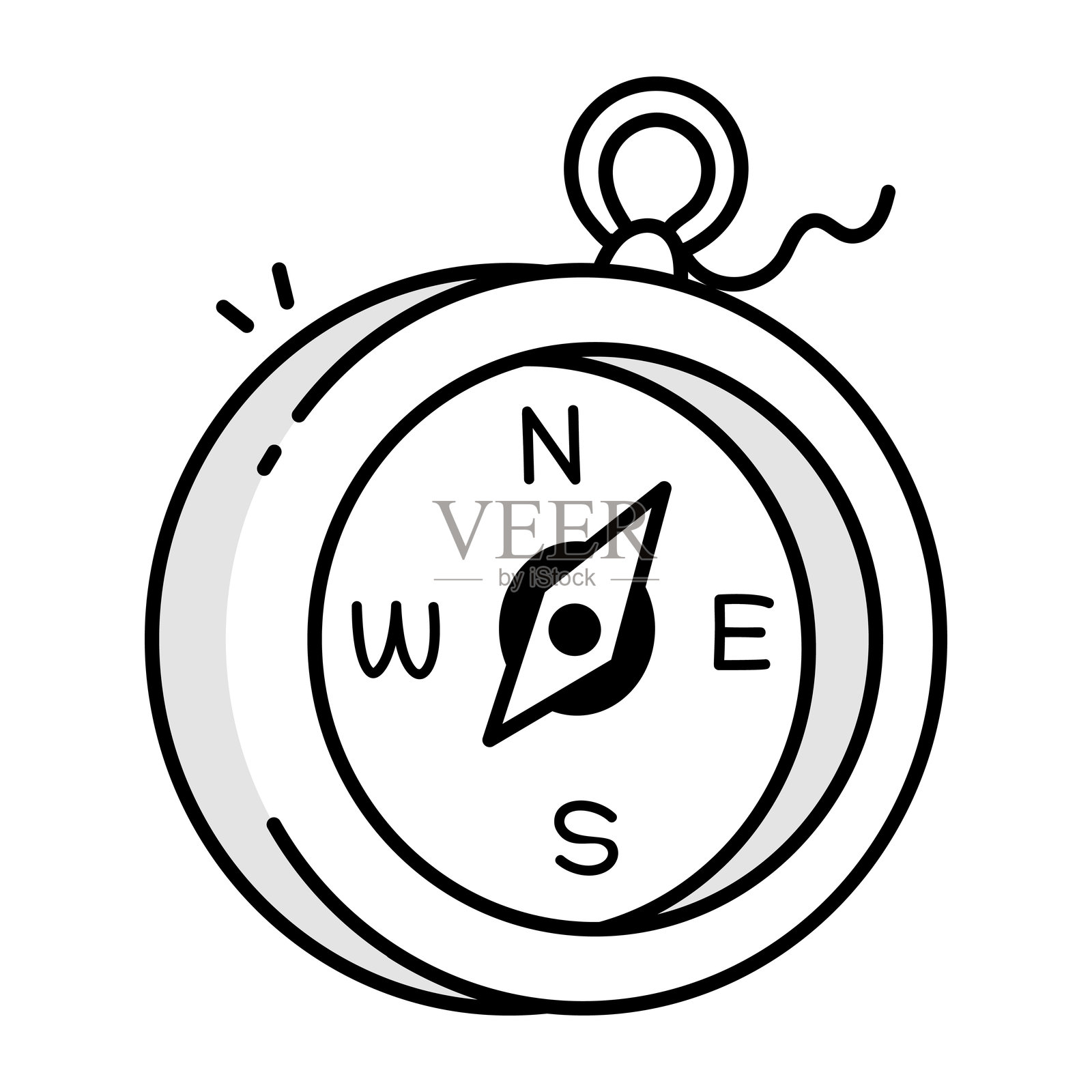 绘图样式中的方向图标插画图片素材