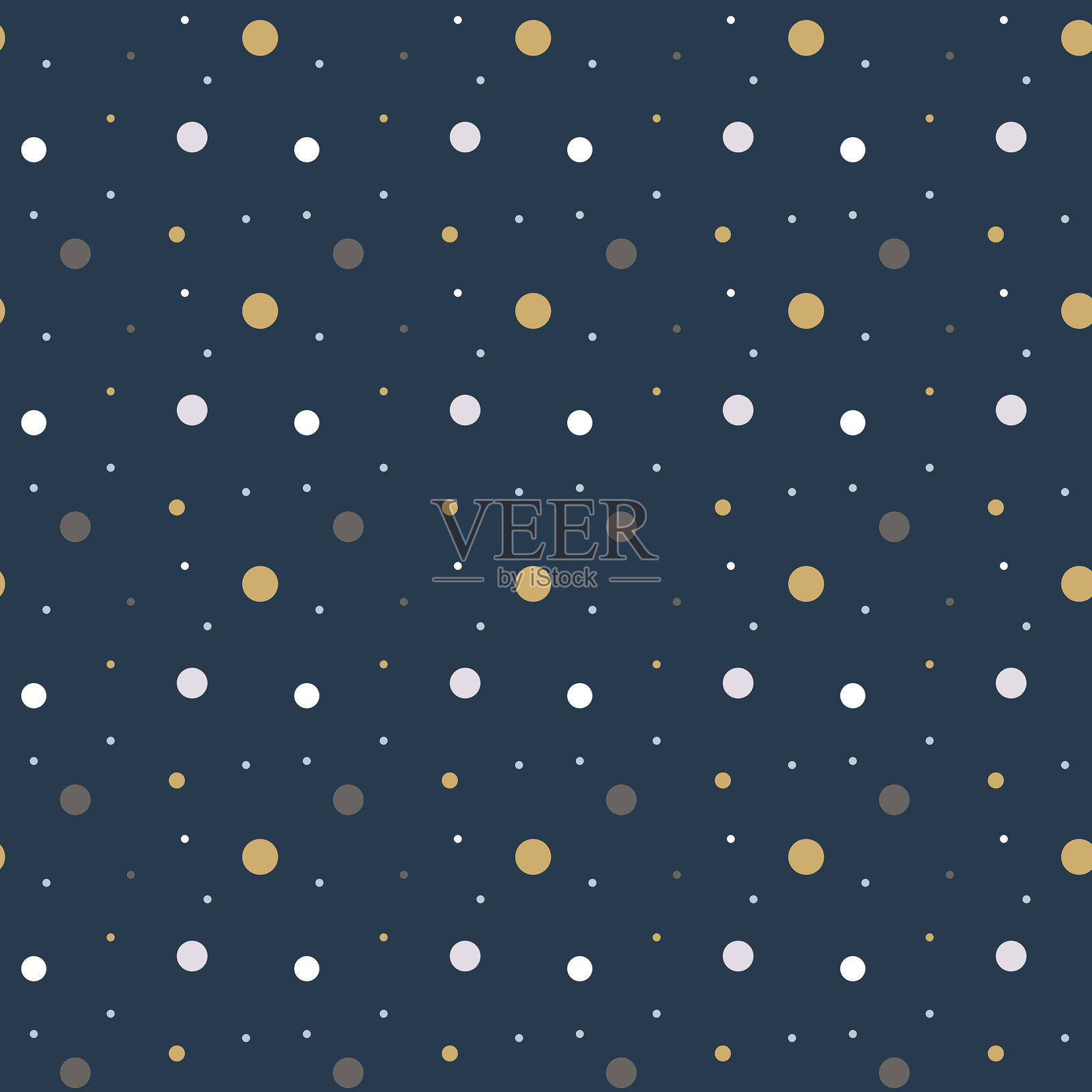 圆点无缝花纹插画图片素材