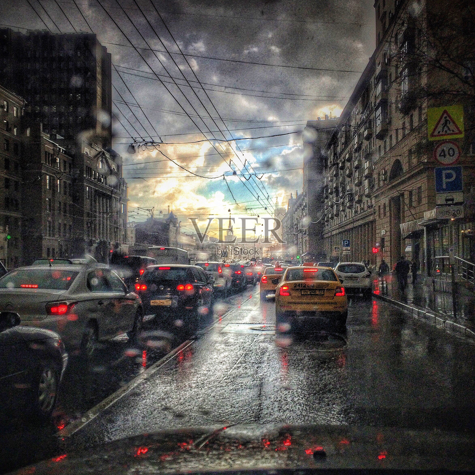 城市街道景观照片摄影图片