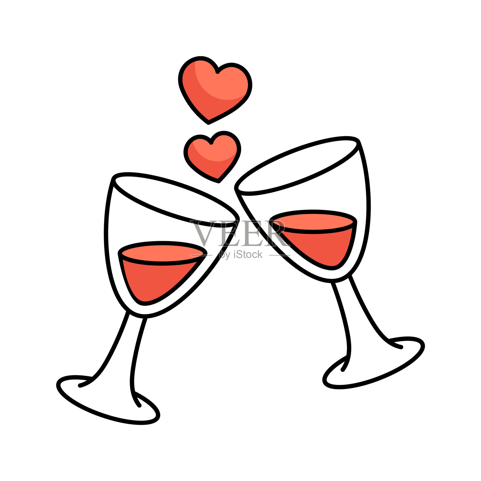 干杯插画图片素材