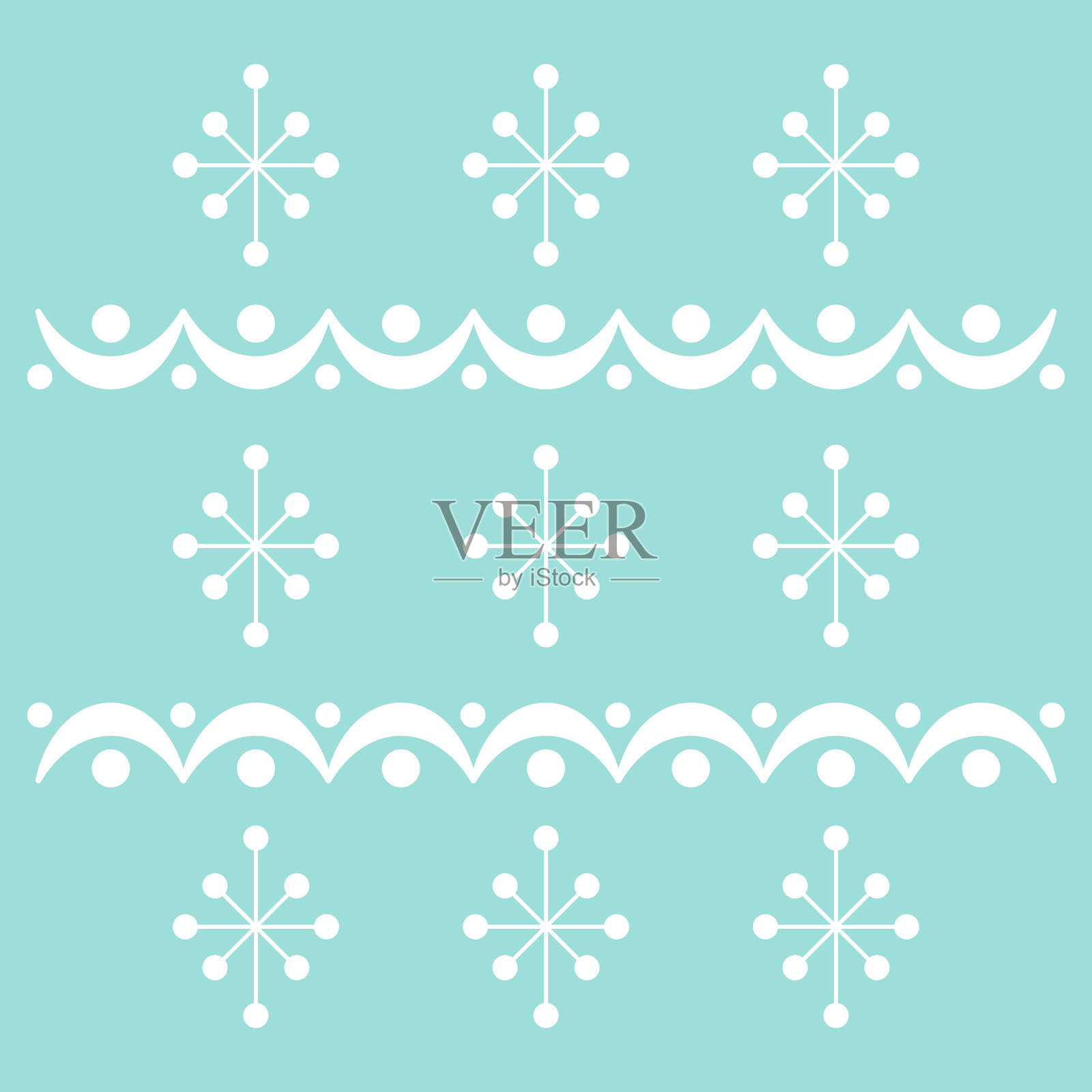 复古的雪暴和狩猎模式插画图片素材