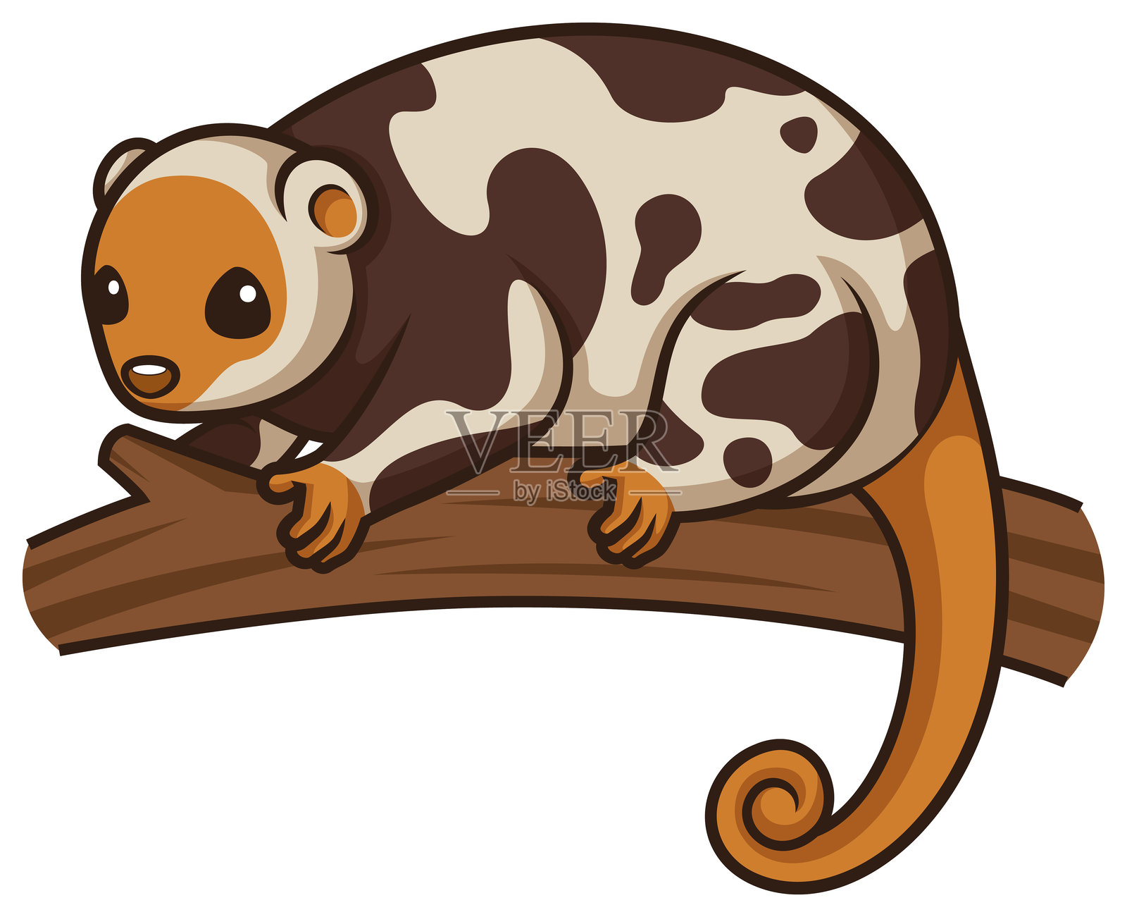 赤壁卡哇伊风格卡通中的黑点马库斯插画图片素材