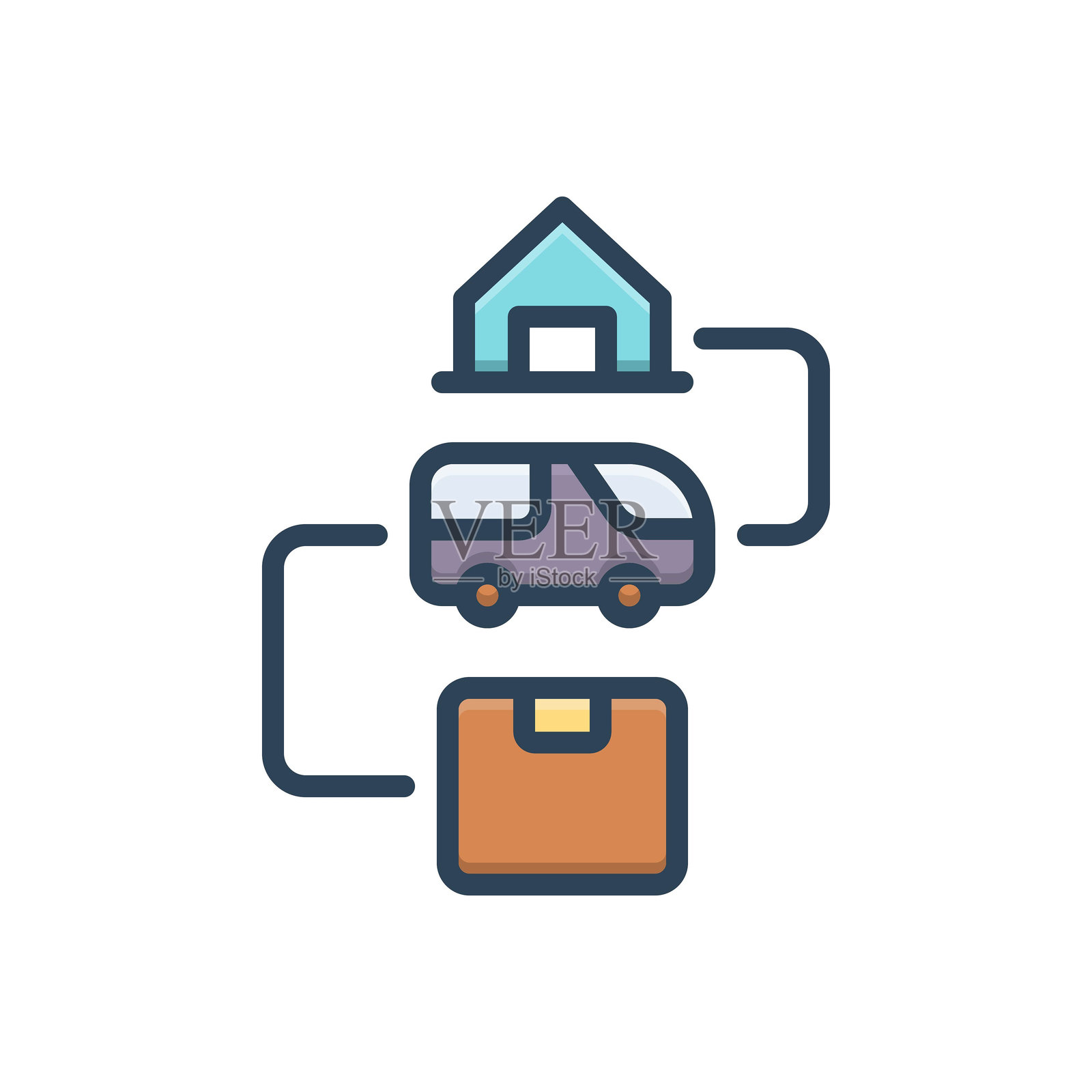 供应链插画图片素材