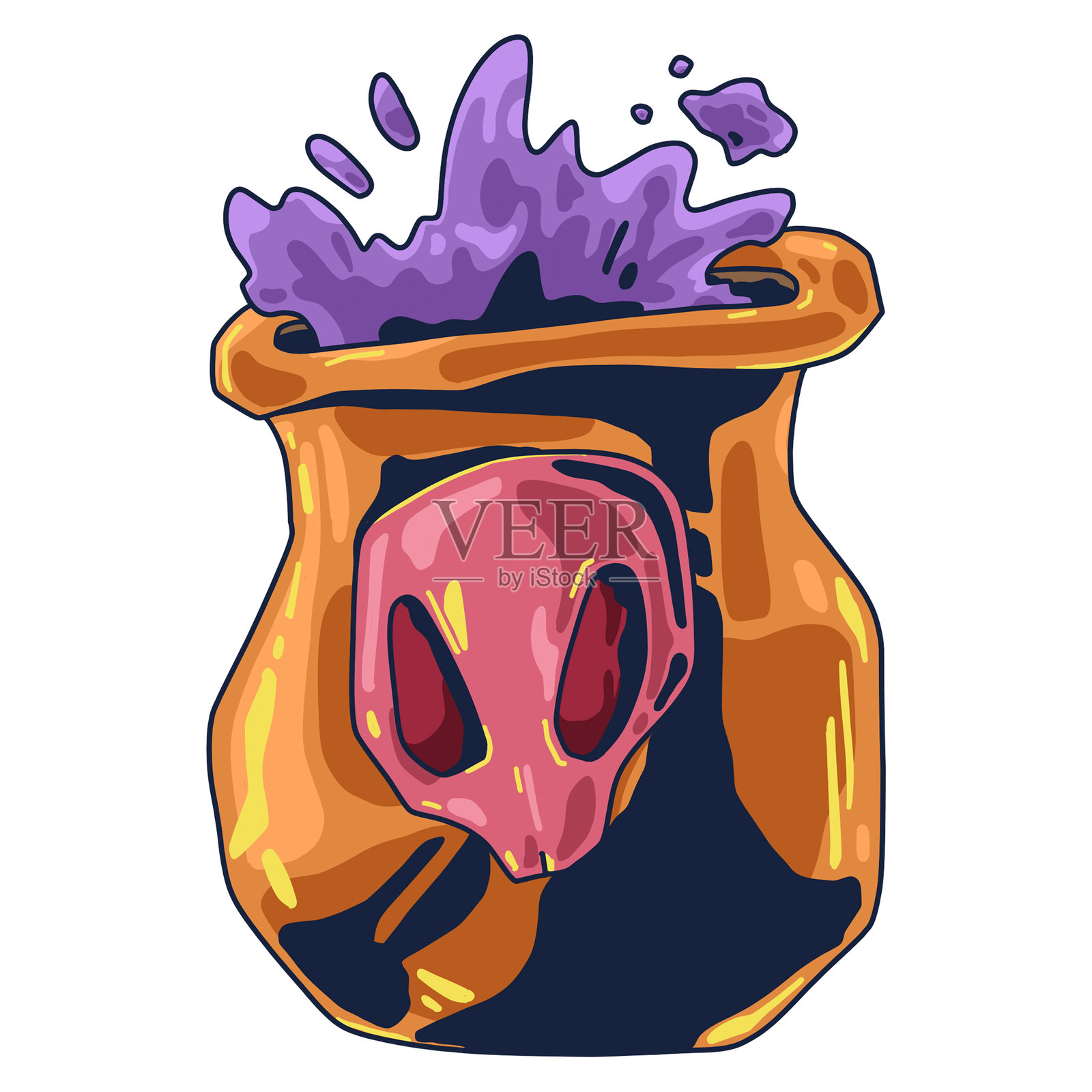 毒药瓶插画图片素材