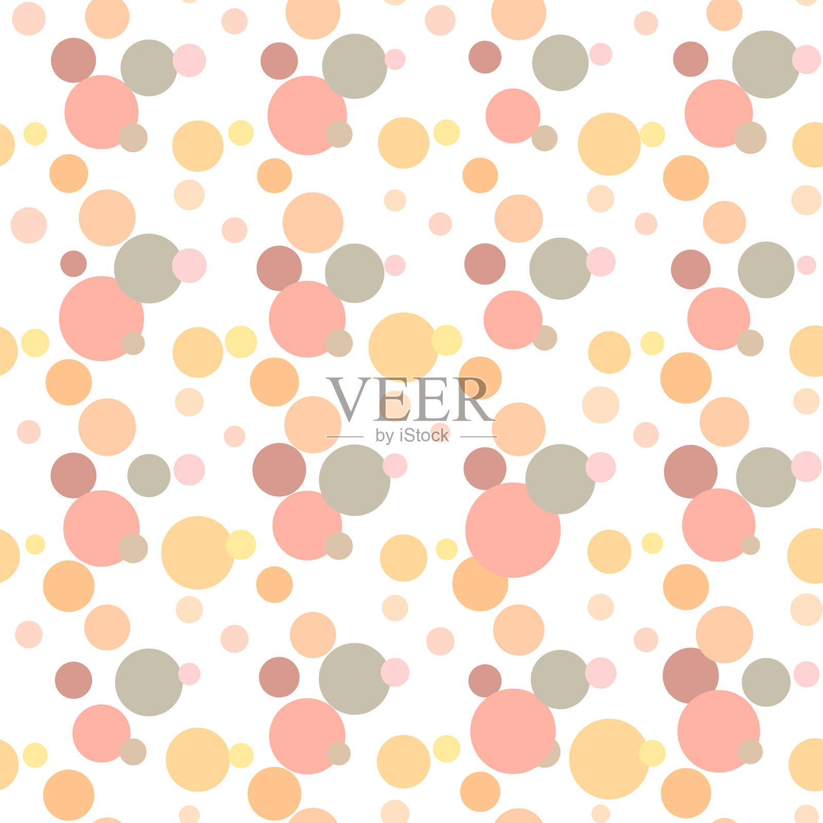 Ð彩色背景，彩色矢量纹理与圆圈。飞溅效果横幅。虚线抽象插图与模糊的雨滴。用于织物、纺织品的无缝花纹插画图片素材